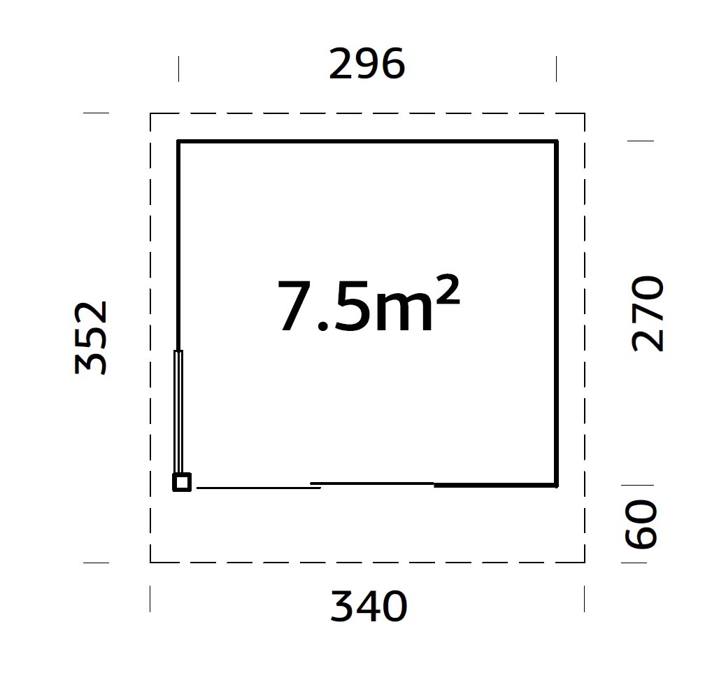 Palmako Gartenhaus »Andrea Slide Plus« verschiedene Farben