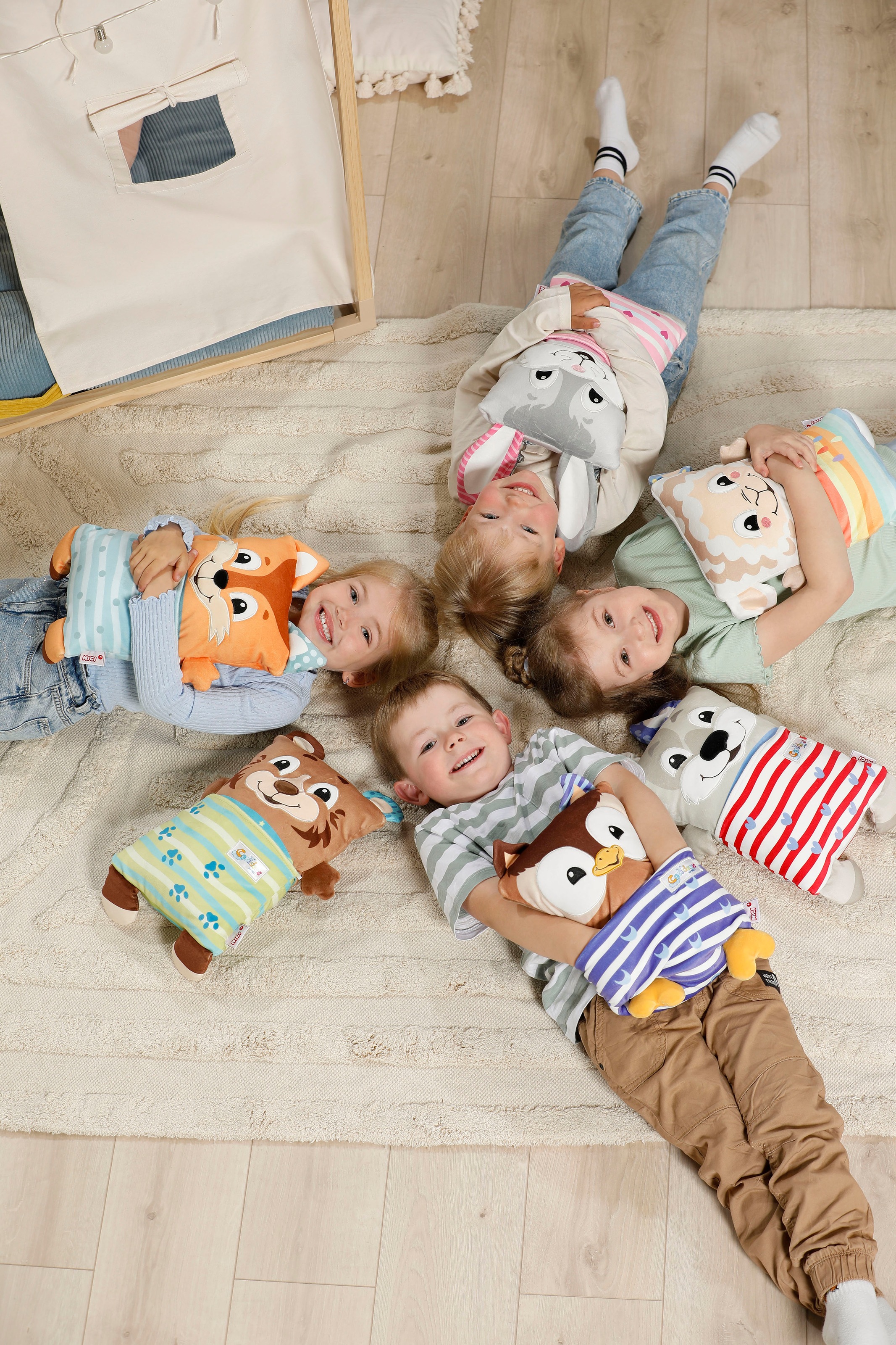 Nici Kuscheltier »Cosidoos, Hund mit Wendefunktion 30x20 cm«, enthält recyceltes Material (Global Recycled Standard)