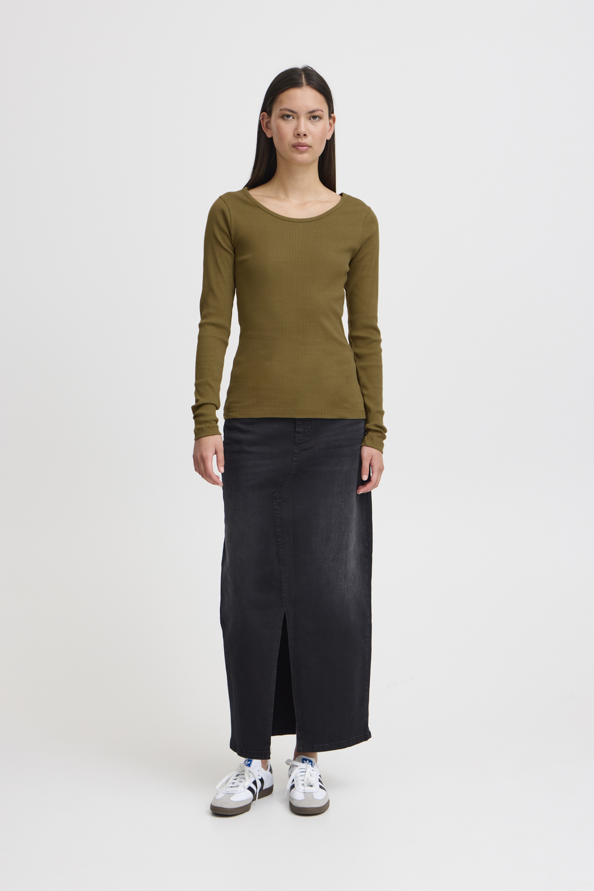 Ichi Sweatshirt »Langarmshirt IHPALMER RIB LS«