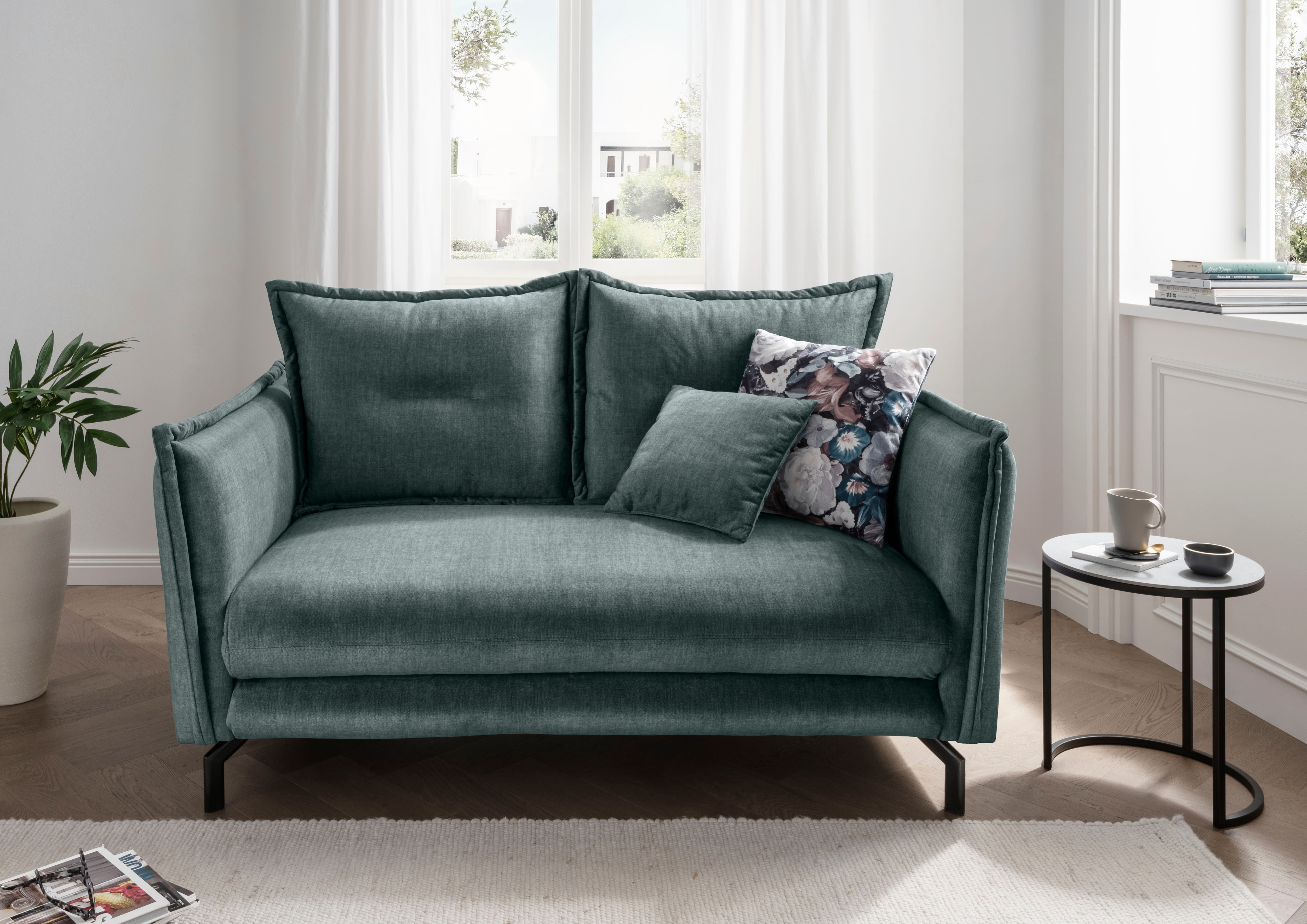 Home affaire Ecksofa "Lava modern und bequem, schmale Armlehnen, tolle Detailverarbeitung" Armlehnen verstellbar