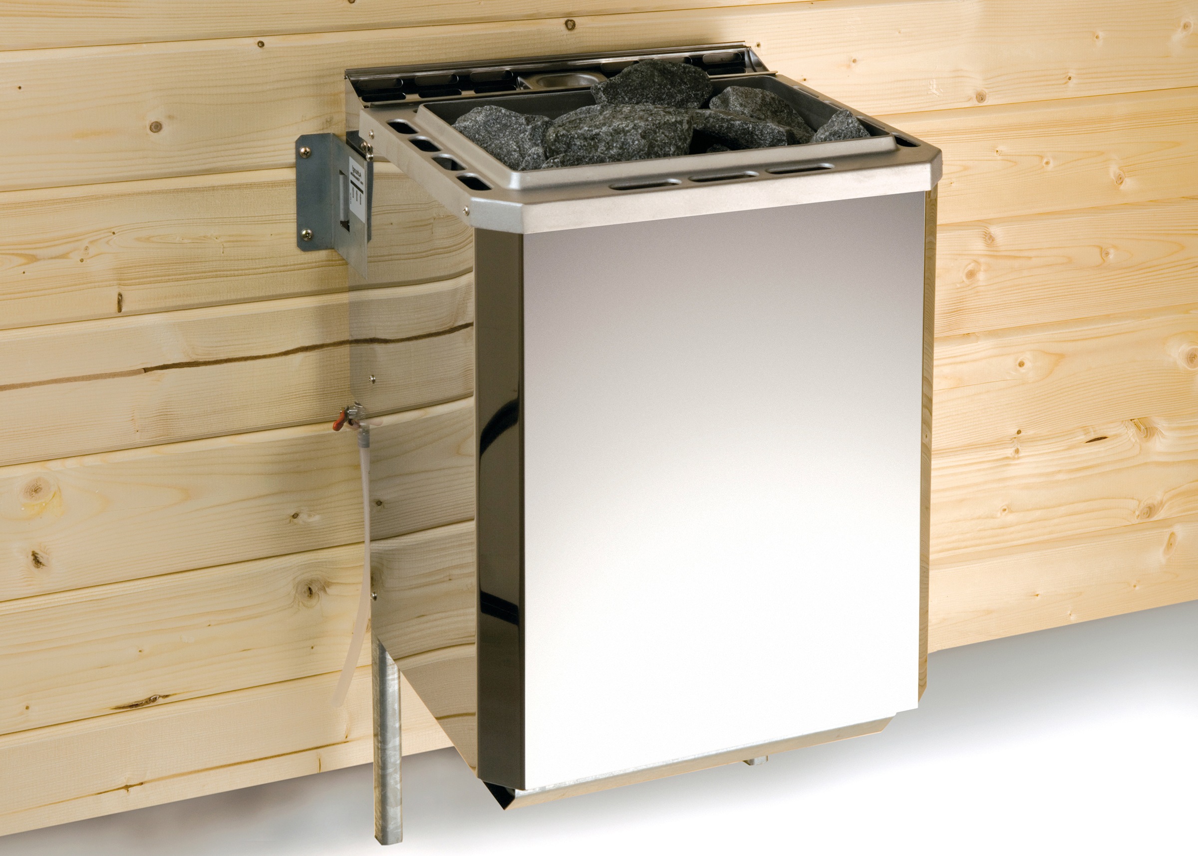 weka Sauna »Vaasa 3 Eck«, 7,5 kW Ofen mit ext. Steuerung