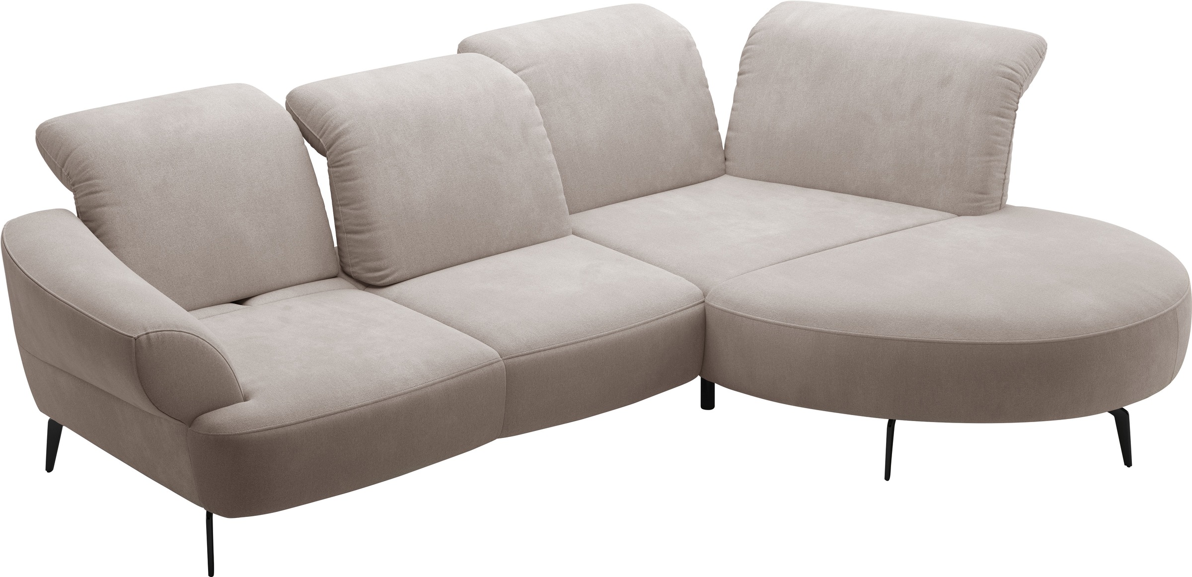 sit&more Ecksofa »Dance«, inkl.System Click&Seat und Sitztiefenverstellung