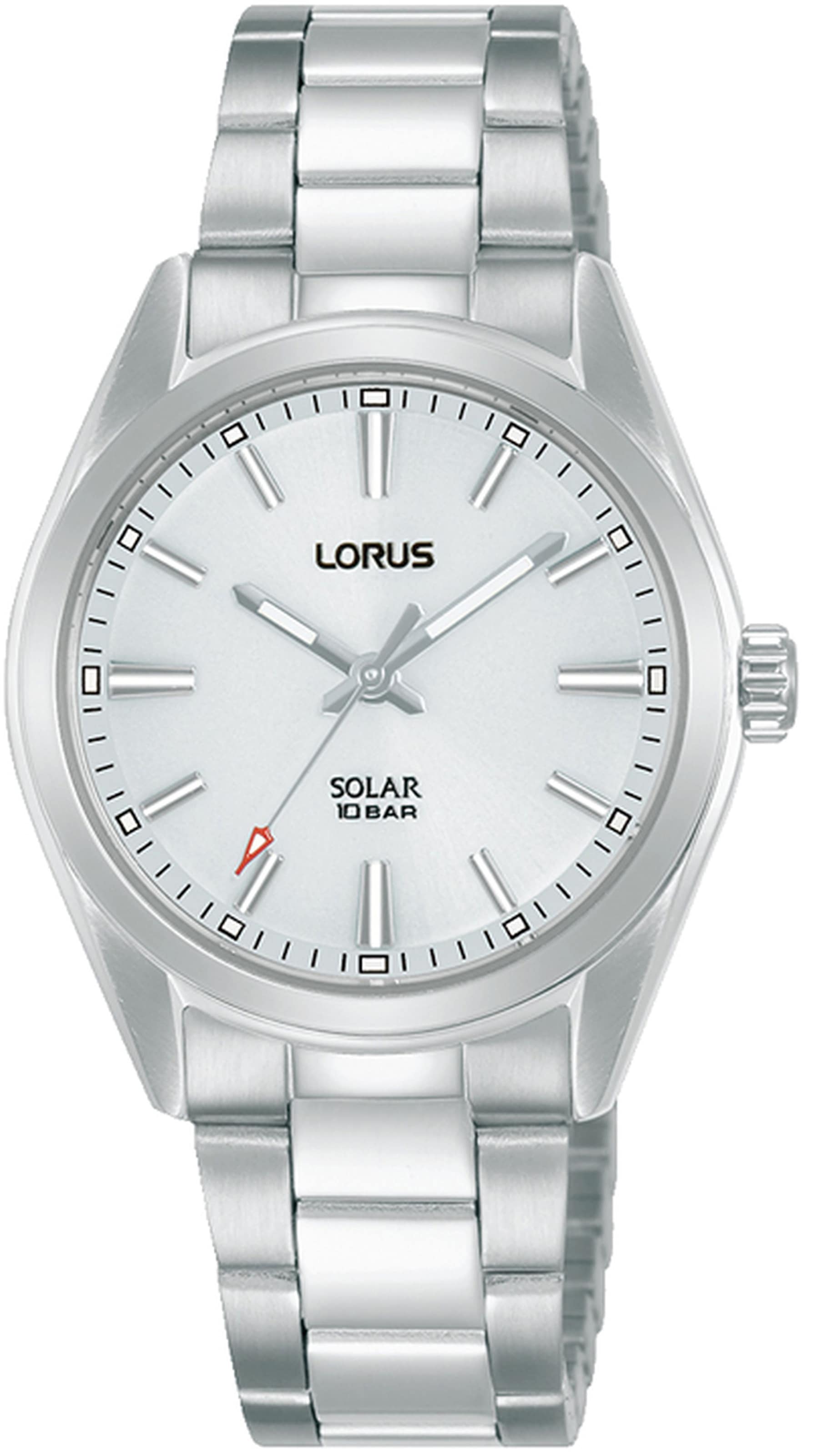 LORUS Solaruhr »RY503AX9«, Armbanduhr, Damenuhr, Edelstahlarmband