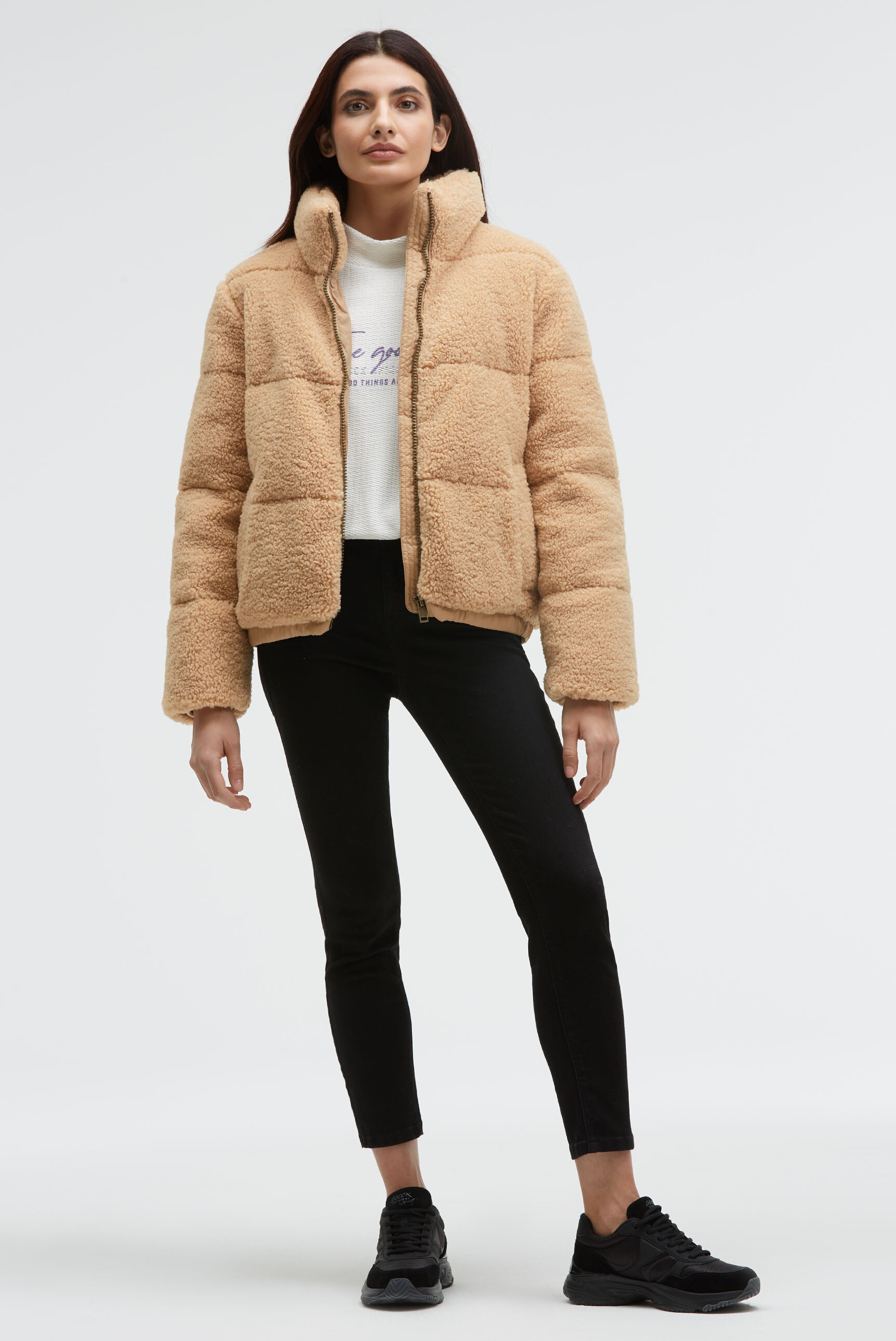 Thumbnail - SOCCX Winterjacke ohne Kapuze mit elastischem Saumabschluss