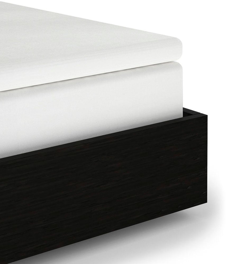 Heckett & Lane Spannbettlaken "Elementi Topper" Laken aus 100% Baumwolle, hochwertiges Mako-Satin, Betttuch ab 90x200