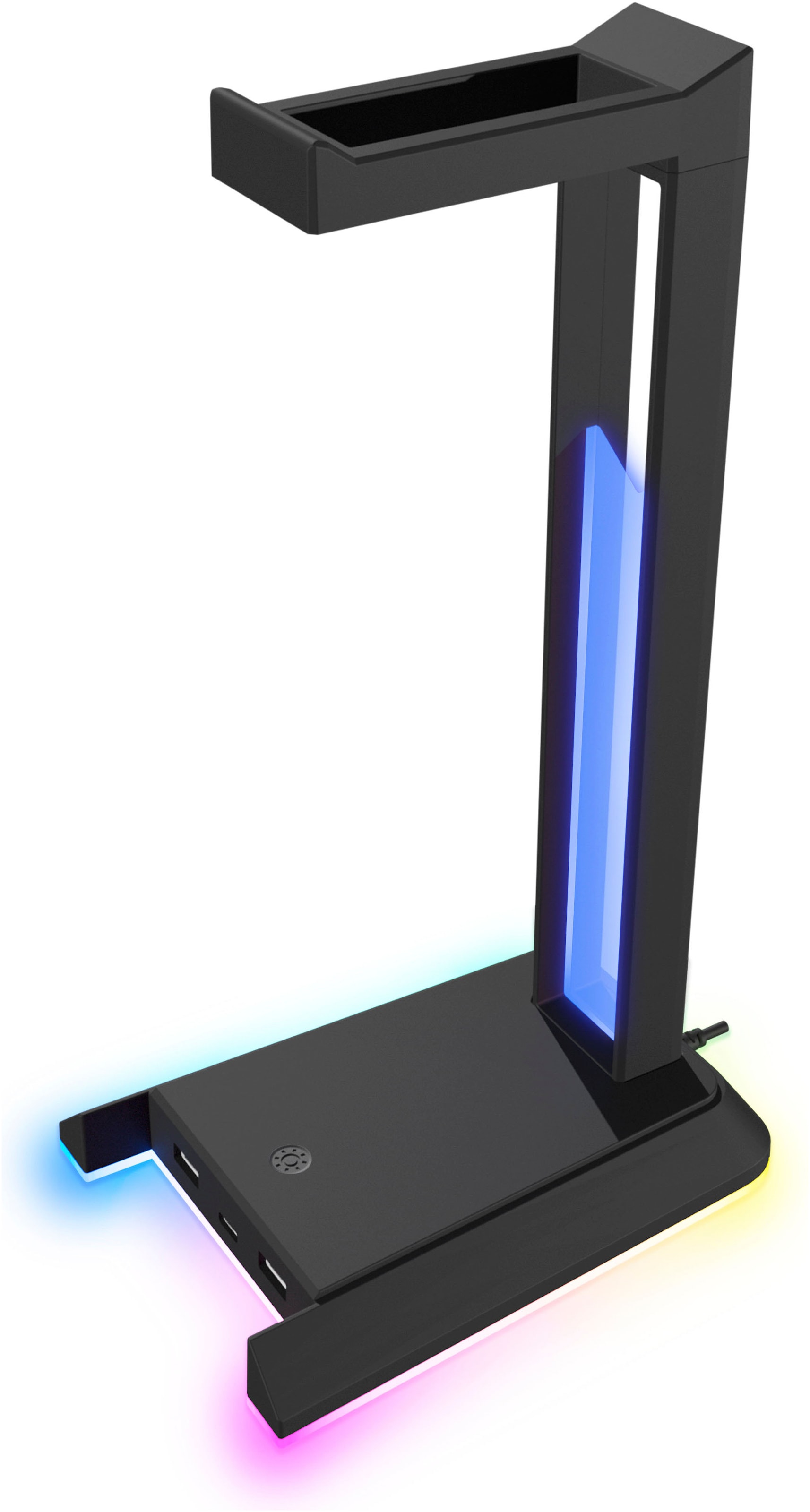 Speedlink Headset-Halterung »EXCELLO NX RGB Stand mit USB Hub 2.0 mit 1 USB-C und 2 USB-A Ports«, Headset Ständer mit RGB LED Beleuchtung, 9 Beleuchtungsmodi