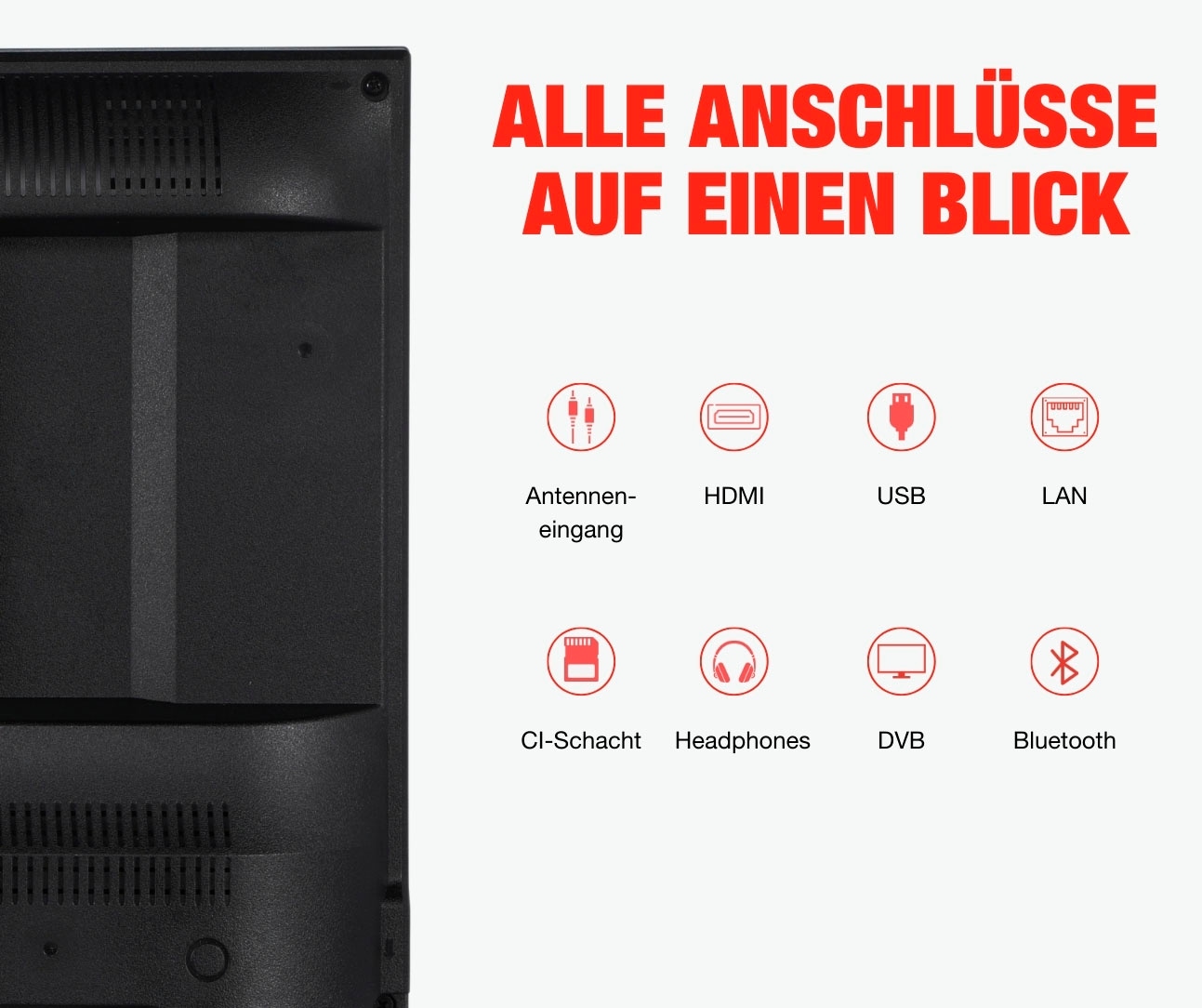 Telefunken QLED-Fernseher »D50Q850M8CWI«, 4K Ultra HD, Smart-TV