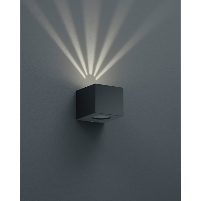 TRIO Leuchten LED Außen-Wandleuchte »Cordoba«, 2 flammig-flammig, Schwarz  matt, Up and down Beleuchtung, IP44, warmweiß 3000 Kelvin | BAUR