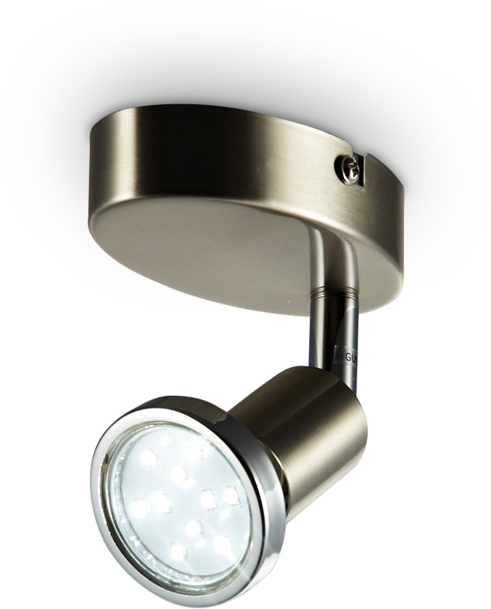 Metall B.K.Licht | Wandleuchte, schwenkbar 1 LED LED flammig-flammig, Wohnzimmer Deckenleuchte Lampe Wand-Spot GU10 BAUR