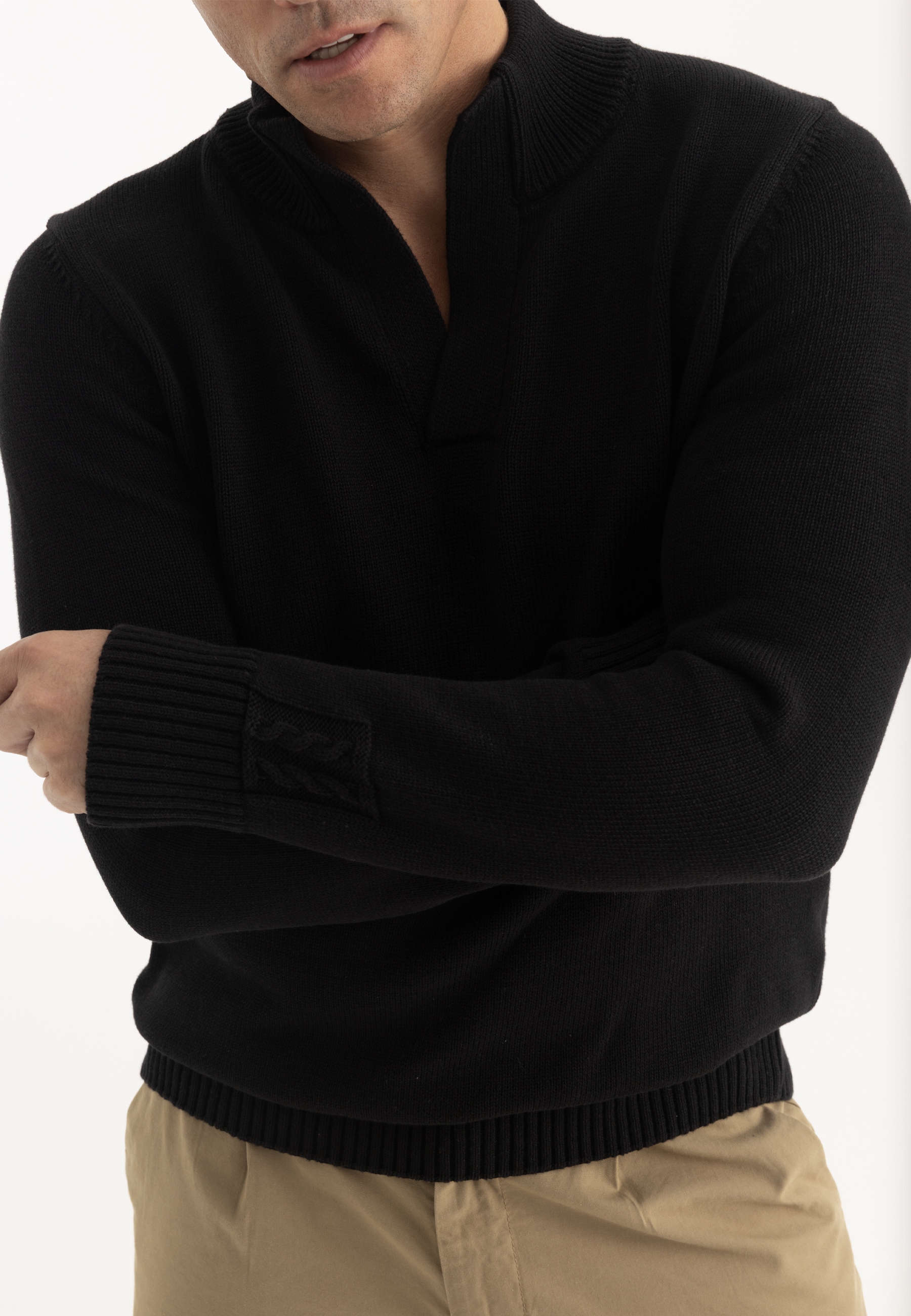 Felix Hardy Stehkragenpullover »Pullover mit hohem Kragen«