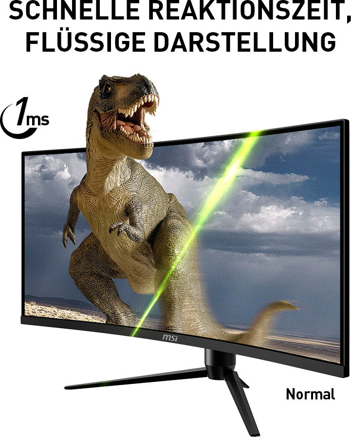 MSI Curved-Gaming-Monitor »Optix MAG342CQRV«, 86 cm/34 Zoll, 3440 x 1440 px, UWQHD, 1 ms Reaktionszeit, 100 Hz, höhenverstellbar, 3 Jahre Herstellergarantie