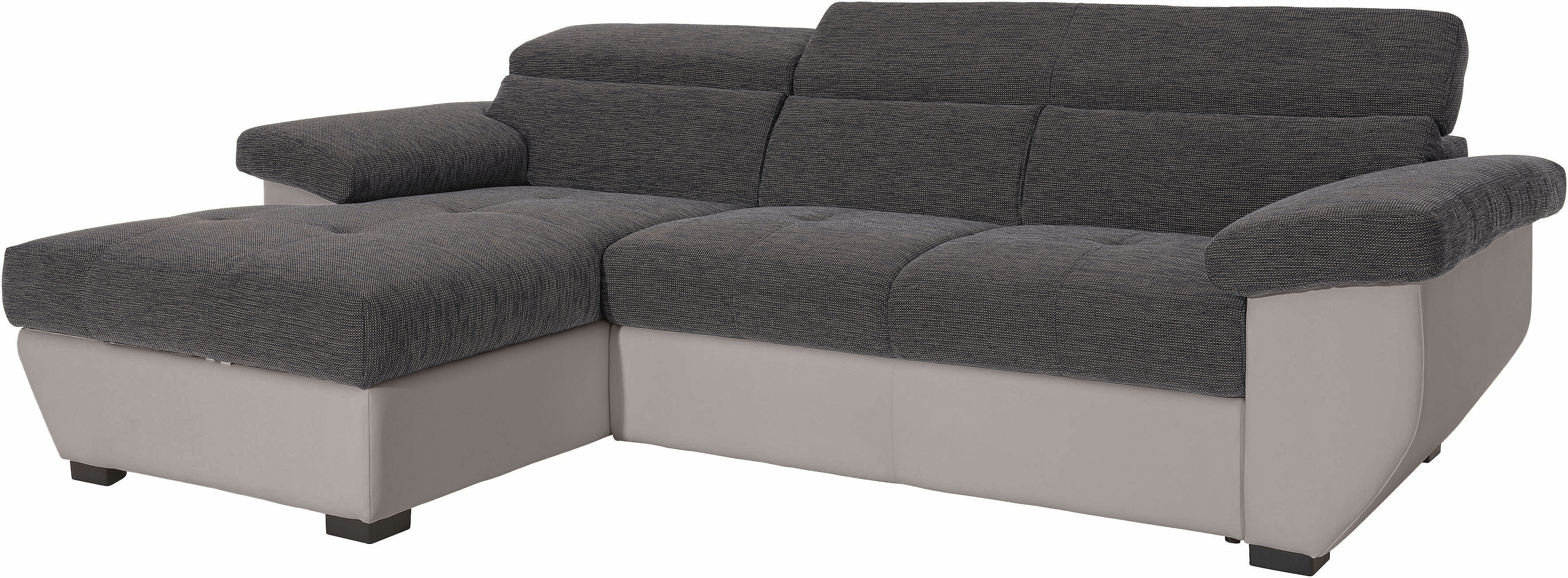 Thumbnail - COTTA Polstergarnitur "Speedway L-Form", (Set), Set bestehend aus: Ecksofa mit Kopfteilverstellung & Hocker