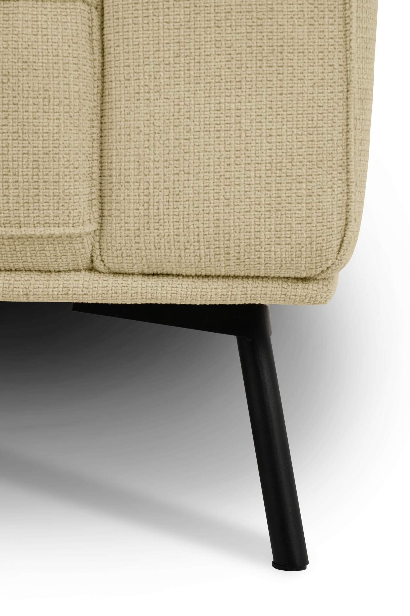 andas Ecksofa »Vosby«, Breite 260 cm, Chenille, mit dekorativer Kedernaht