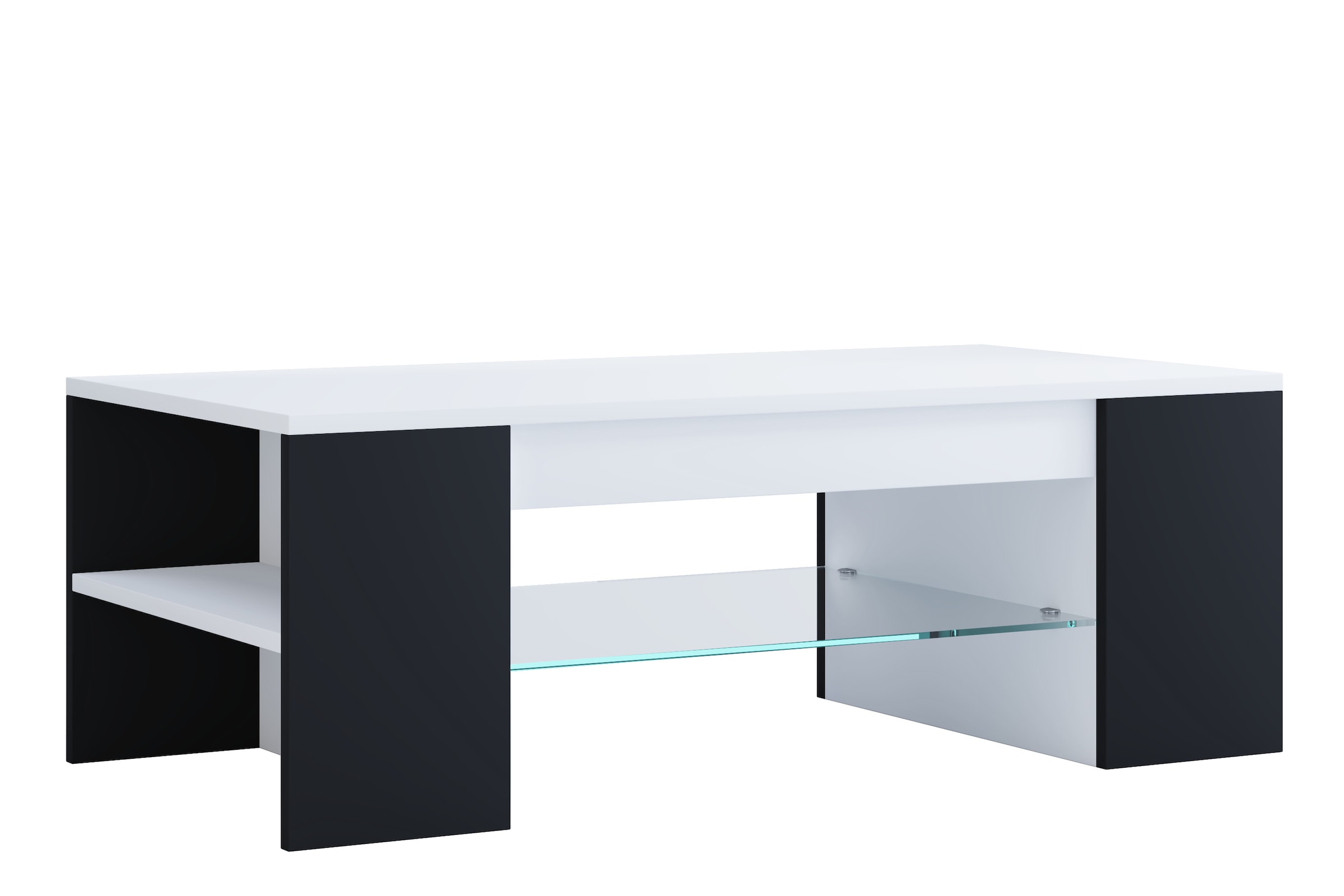 VCM Beistelltisch »Holz Sofatisch Couchtisch Schublade Glas Tunas«