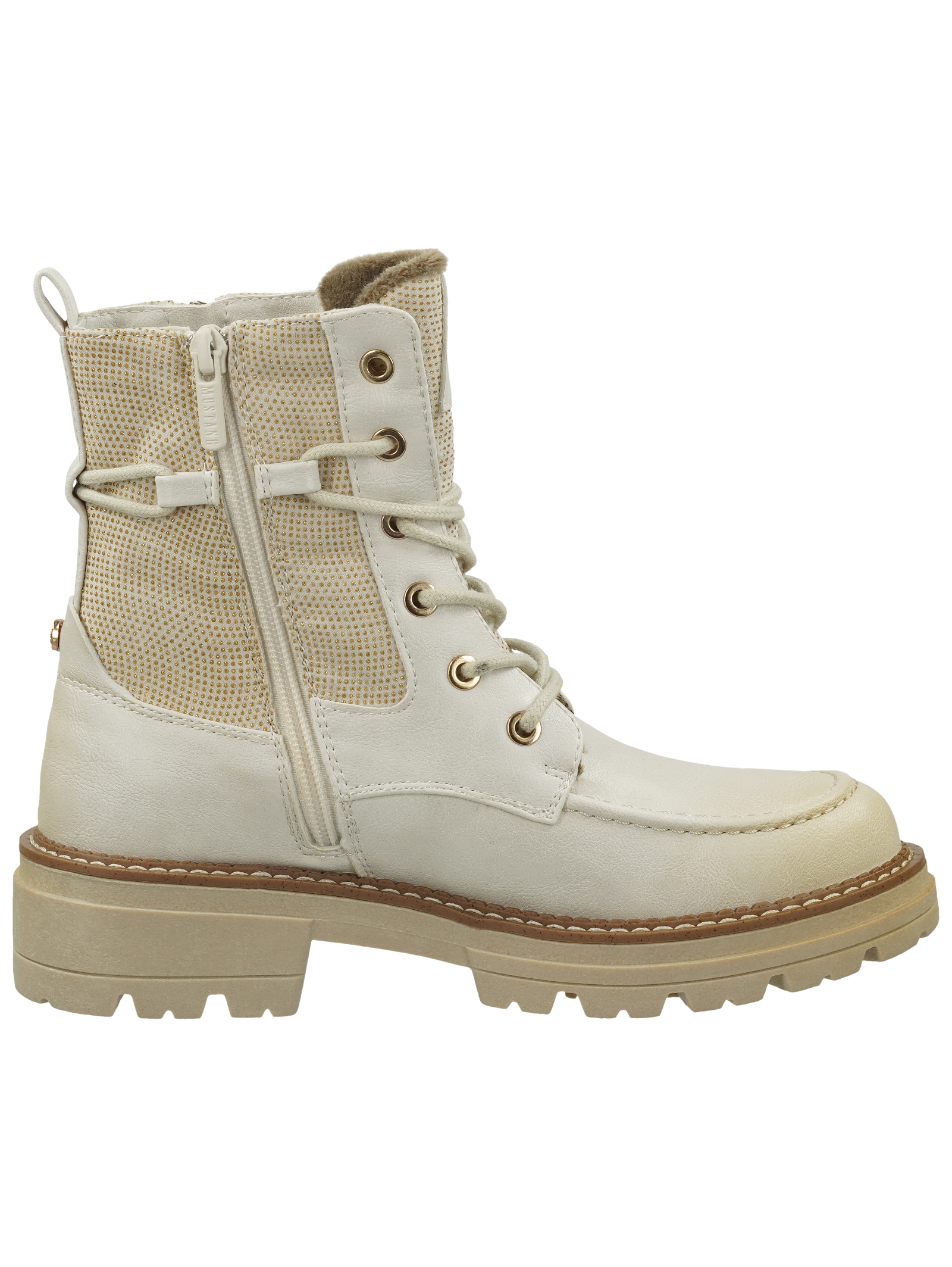 Mustang Shoes Schnürstiefelette »Mustang Shoes Stiefelette Lederimitat«