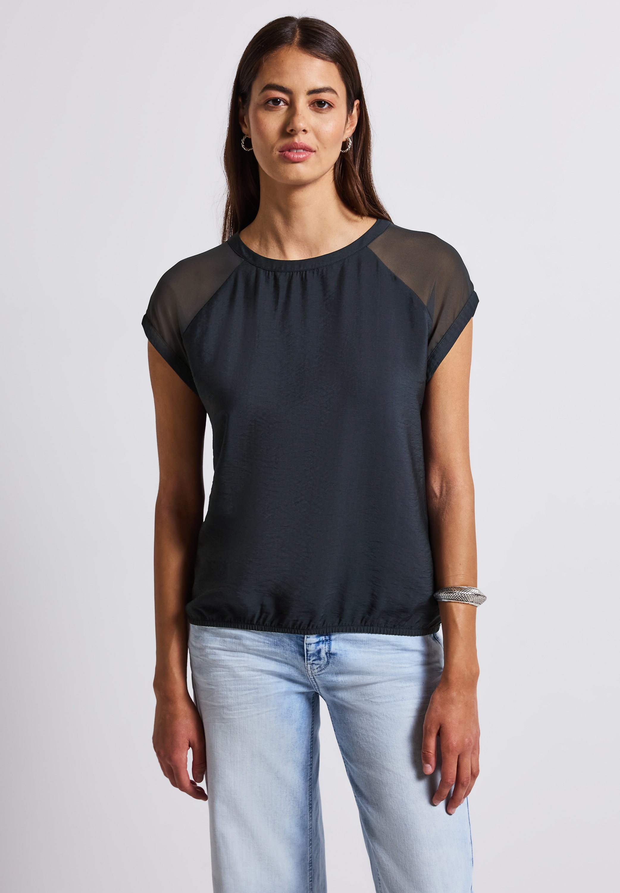 STREET ONE Blusenshirt, aus strecthigem Viskosematerial günstig online kaufen