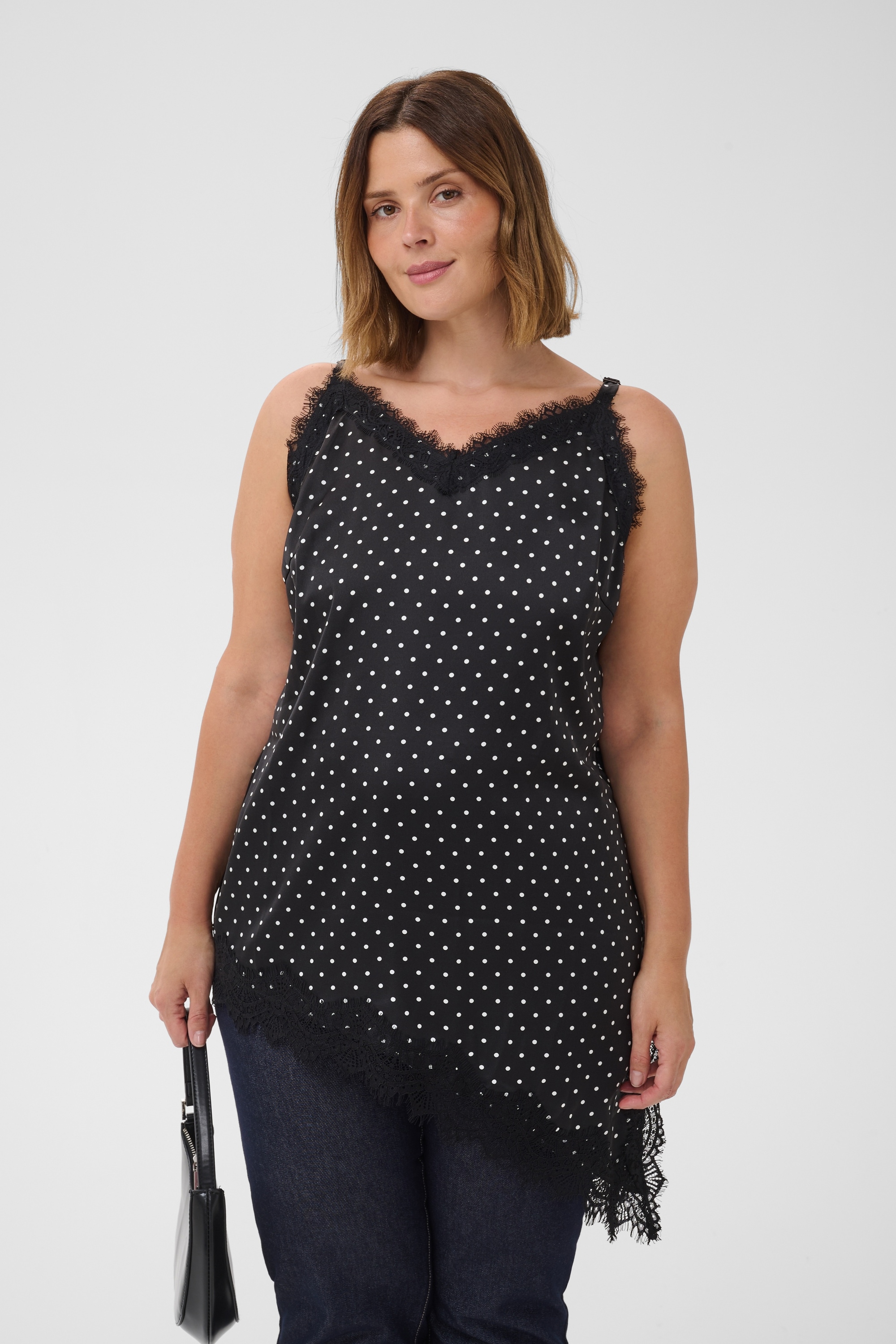 KAFFE Curve Blusentop »Damen Bluse ärmellos KCmissu«