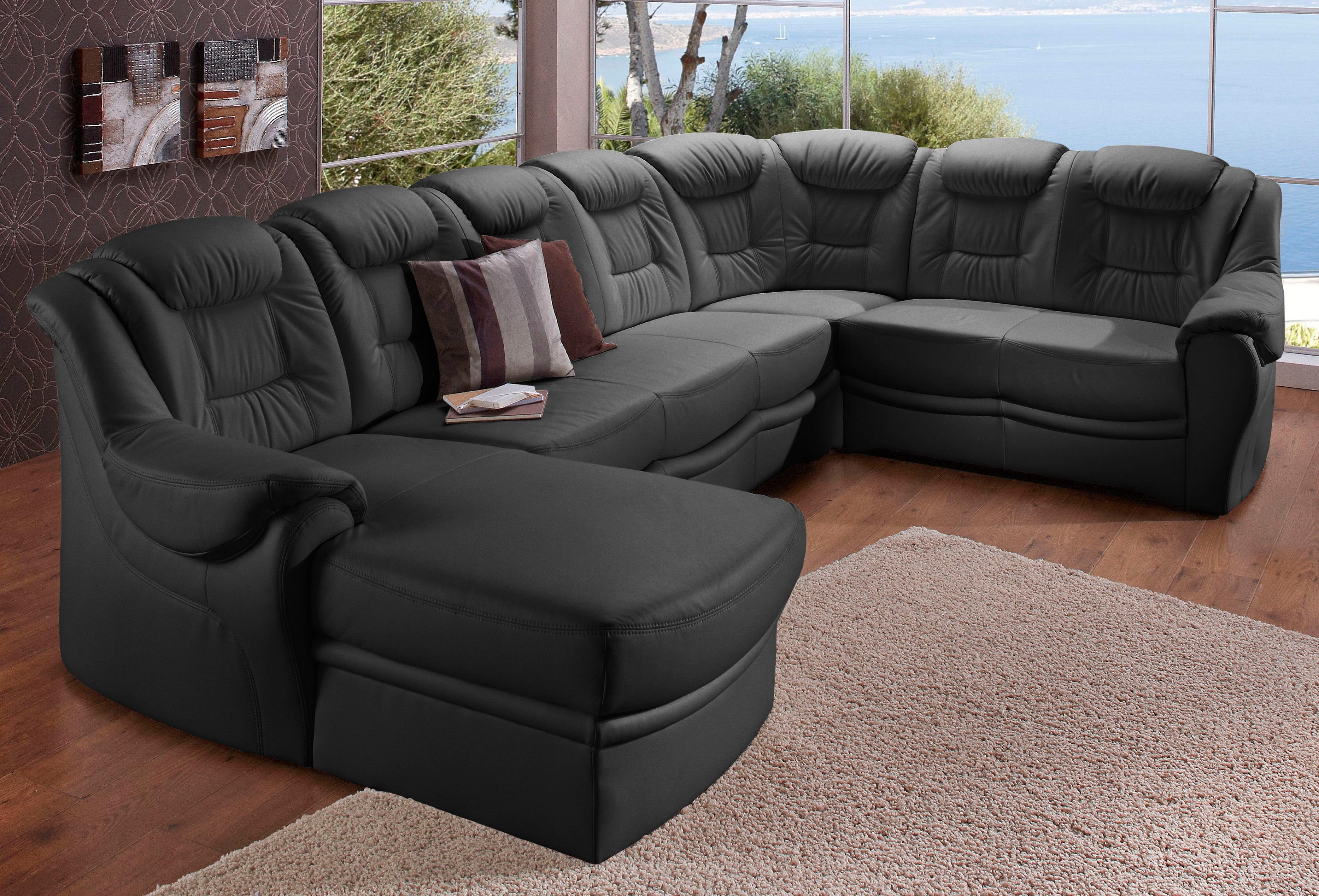 sit&more Wohnlandschaft "Bellevue U-Form" wahlweise mit Schlaffunktion