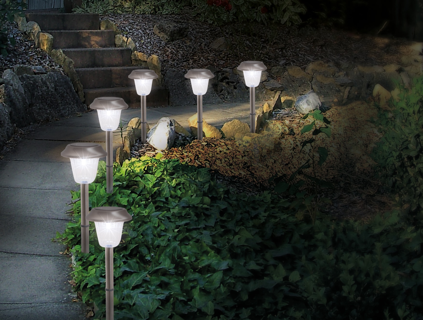 näve Erdspieß Außenleuchte Gartenleuchte, LED 6er-Set BAUR mit | LED