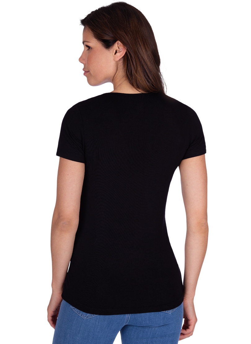 Trigema T-Shirt »TRIGEMA Rundhalsshirt aus Viskose«, (1 tlg.)