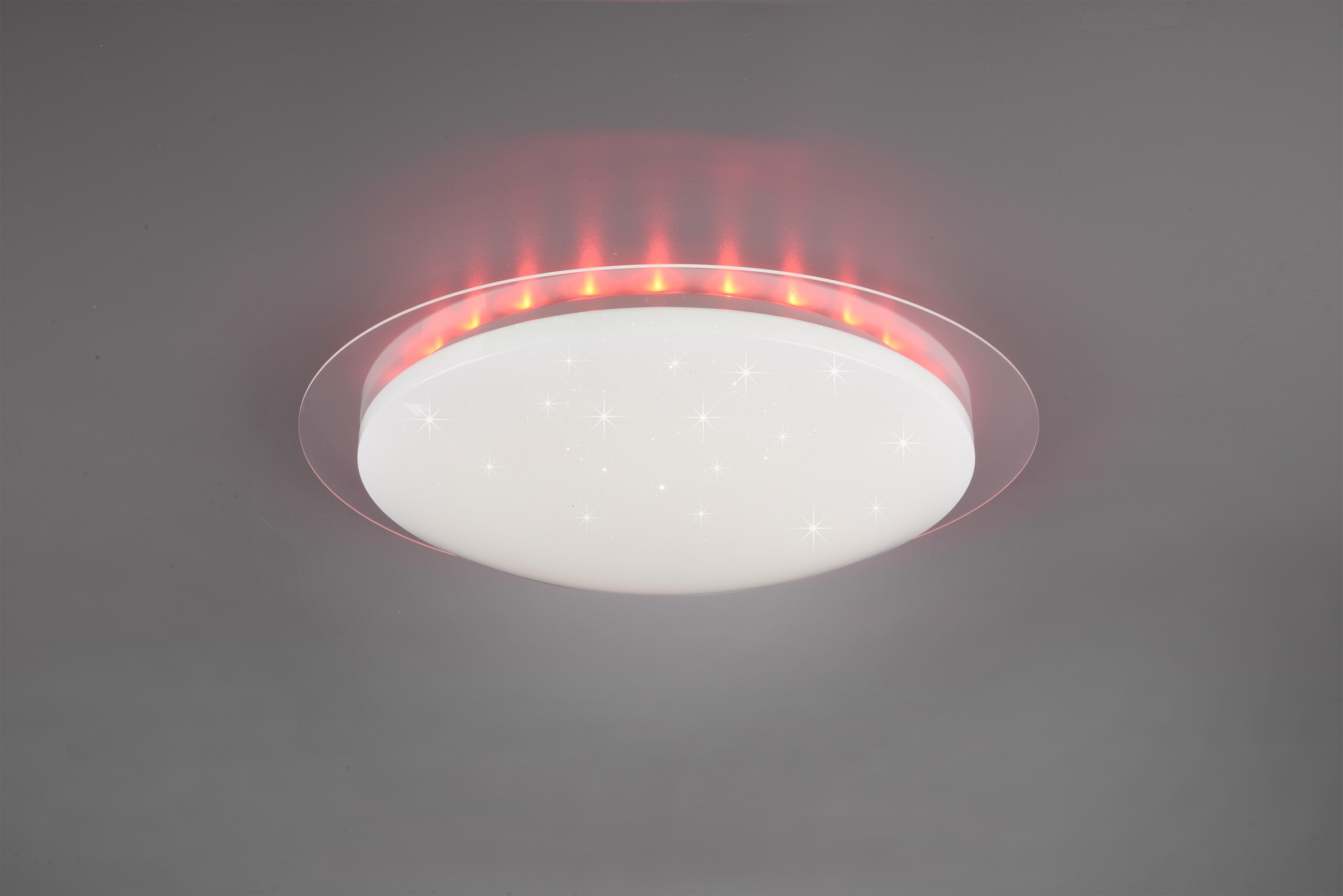 TRIO Leuchten LED Deckenleuchte »Joleen«, 48 Backlight, 1 RGB mit cm Dimmer Ø Starlight-Effekt, Fernbed., flammig-flammig, inkl. | BAUR