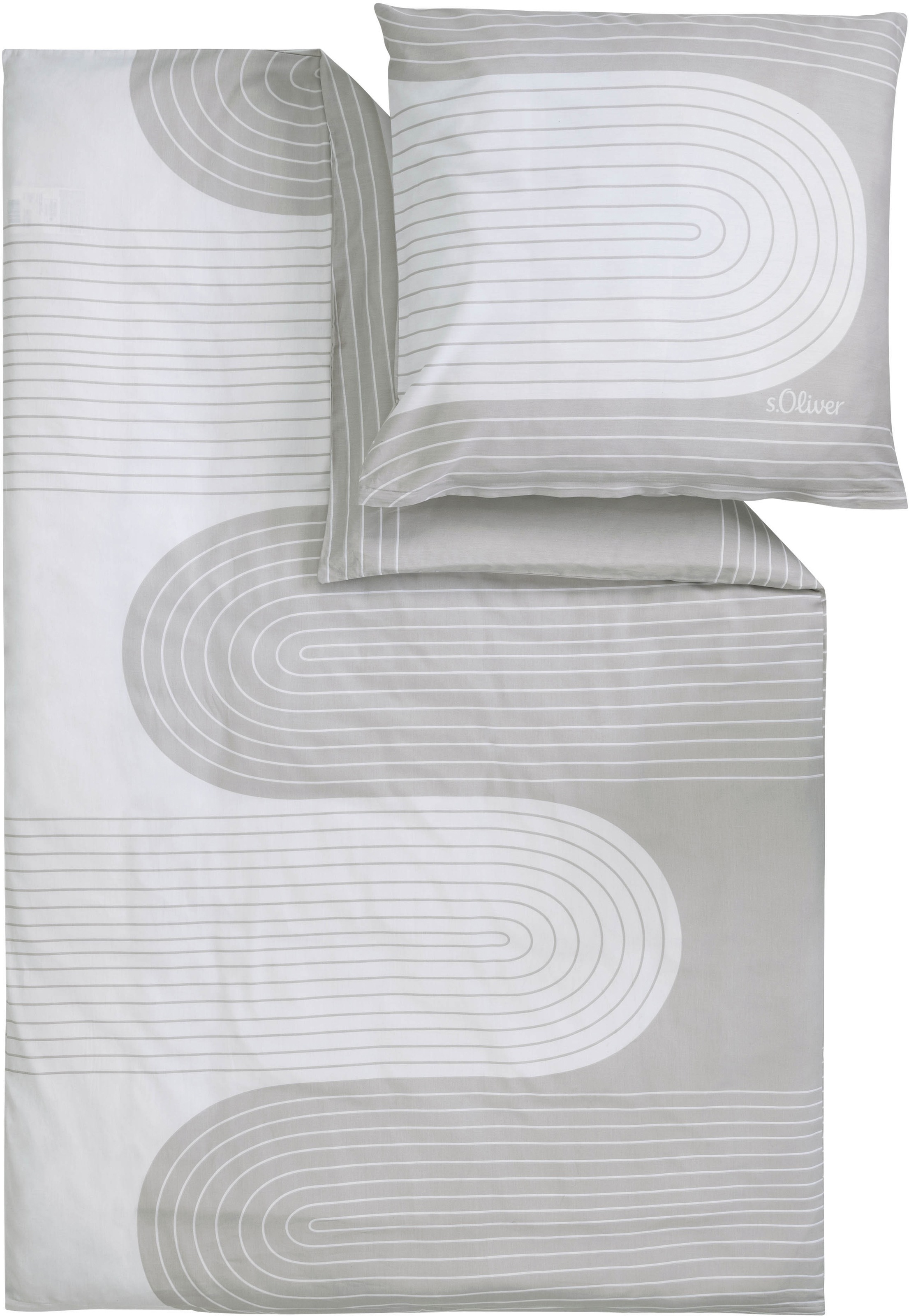 s.Oliver Bettwäsche »s.Oliver Satinbettwäsche« 2 in leichten Naturtönen