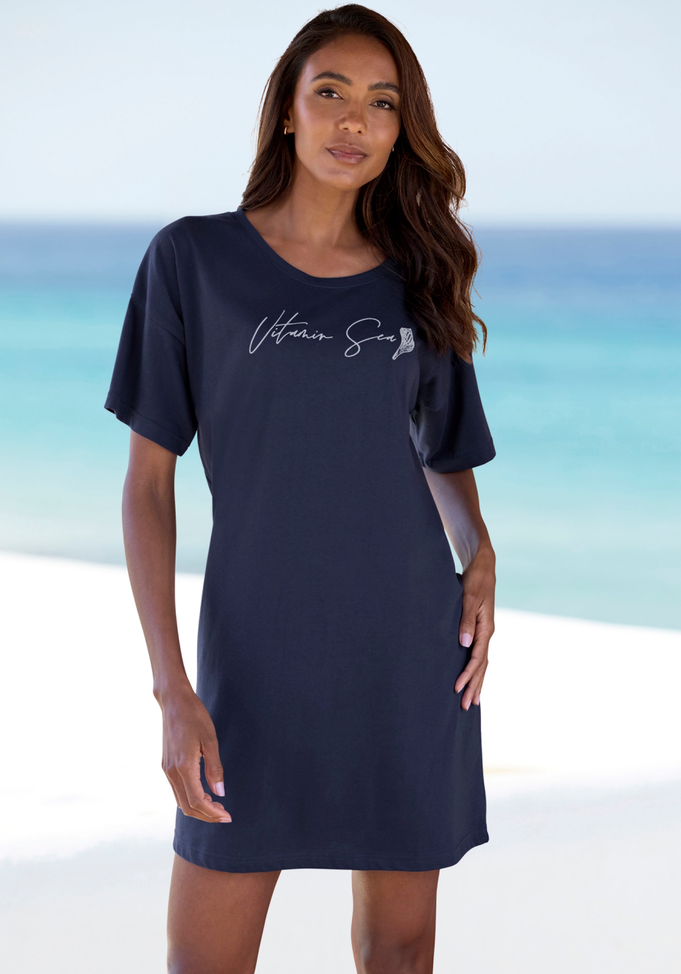 Vivance Dreams Sleepshirt 1-teilig, mit schönem Frontprint günstig online kaufen