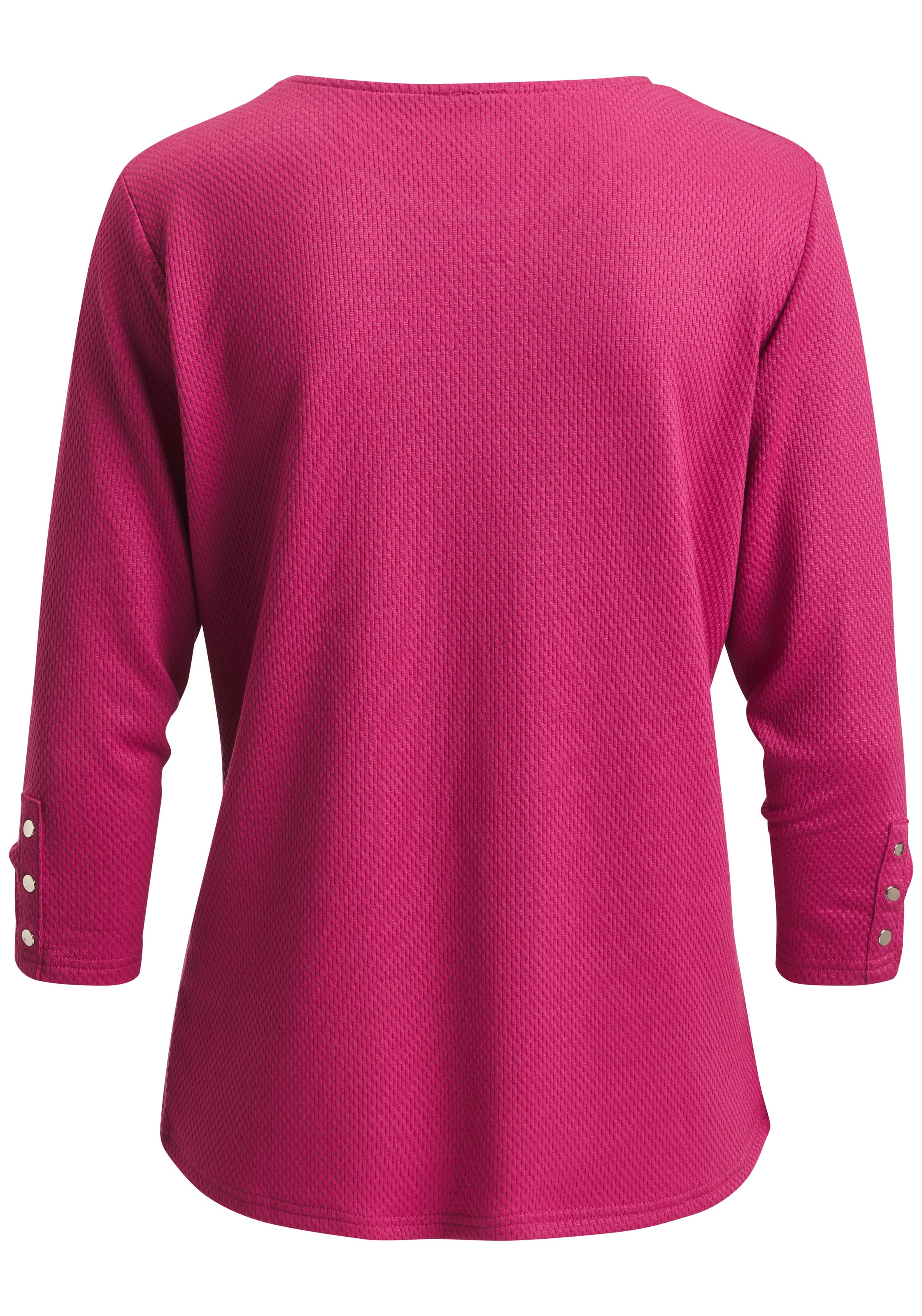 LASCANA 3/4-Arm-Shirt "in Strukturoptik" mit Viskose günstig online kaufen