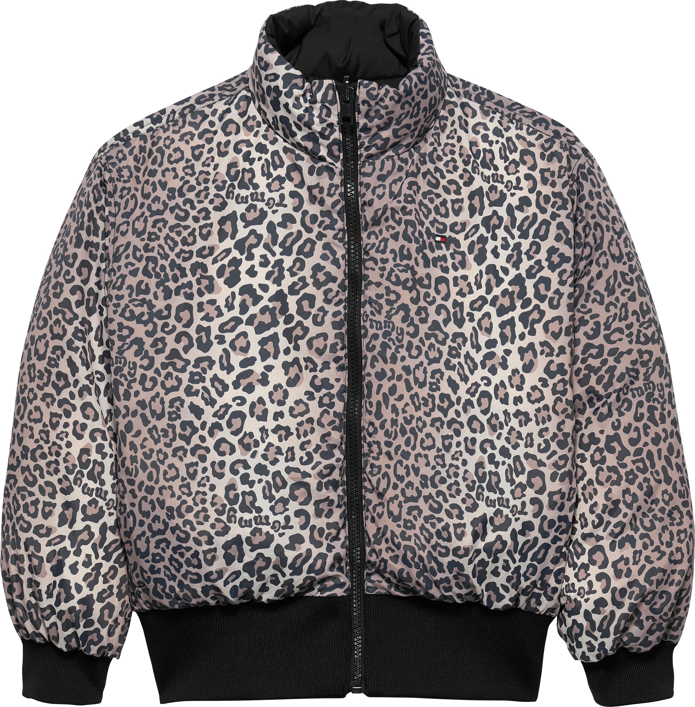 Tommy Hilfiger Wendejacke »REVERSIBLE STRIPE PUFFER BOMBER«, ohne Kapuze, Kinder bis 16 Jahre