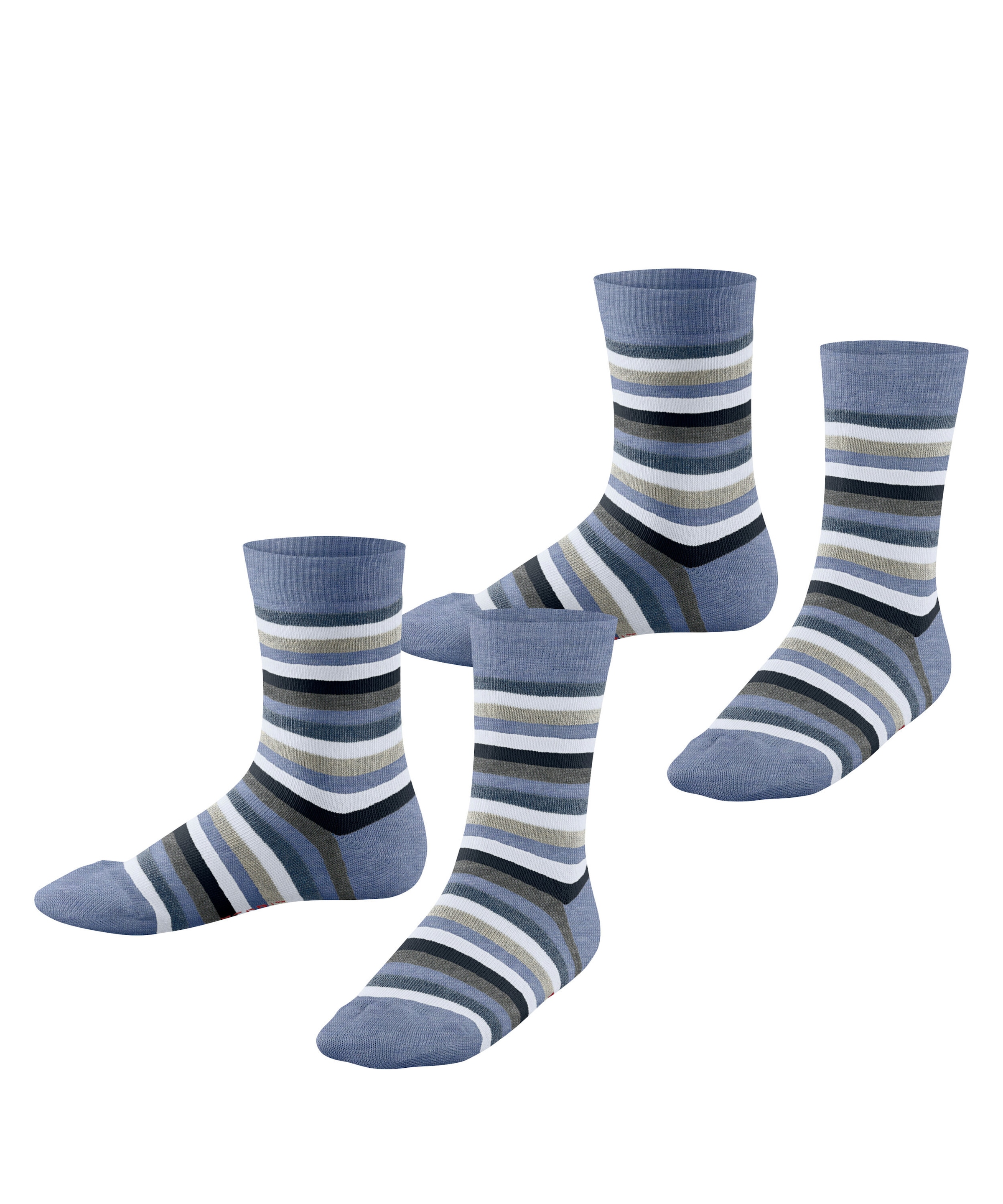 Esprit Socken "Playful Stripe" 2 Paar, mit Streifen, Cotton-Mix, elastisches Bündchen