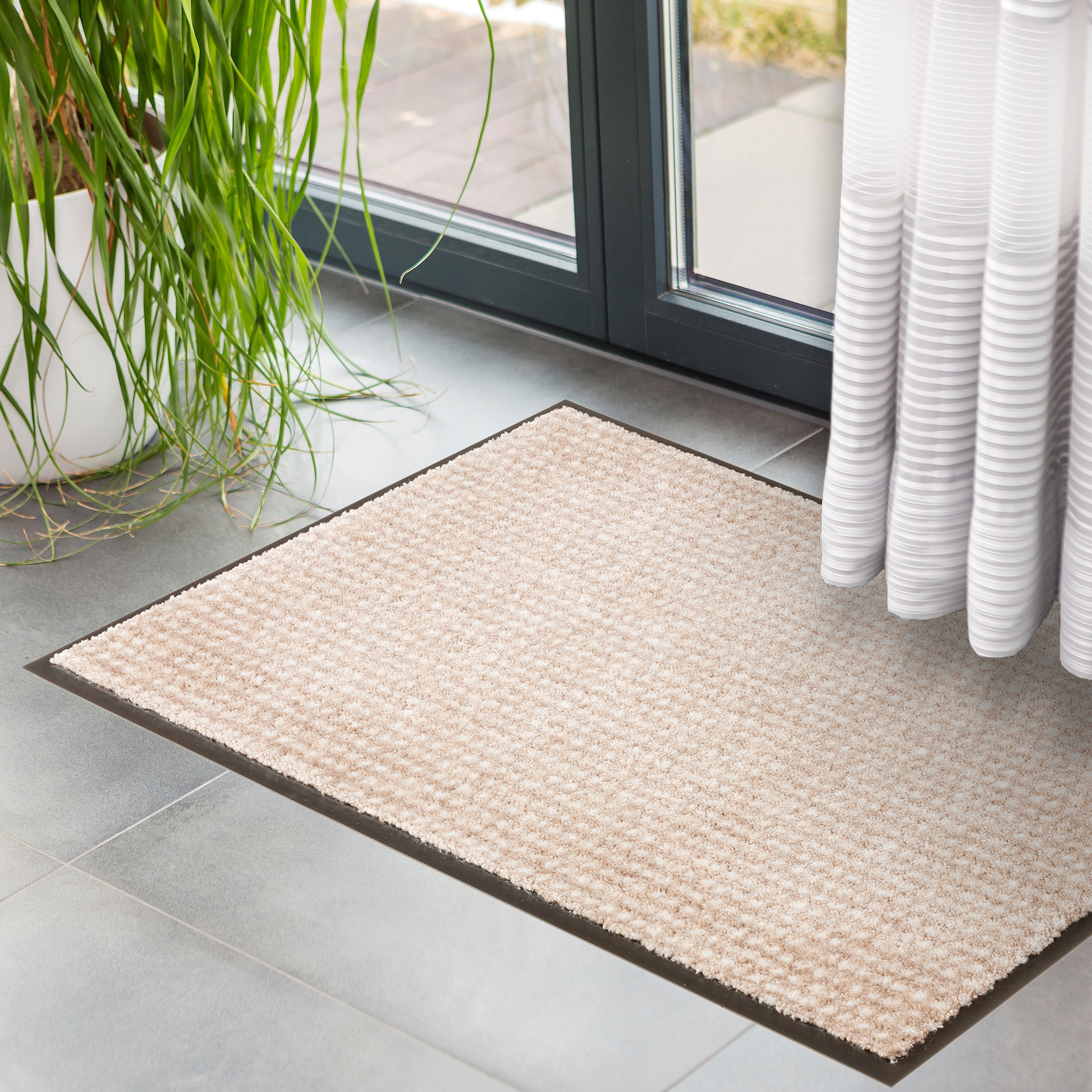 SCHÖNER WOHNEN-Kollektion Fußmatte »Miami 002« rechteckig 7 mm Höhe Schmutzfangmatte, waschbar