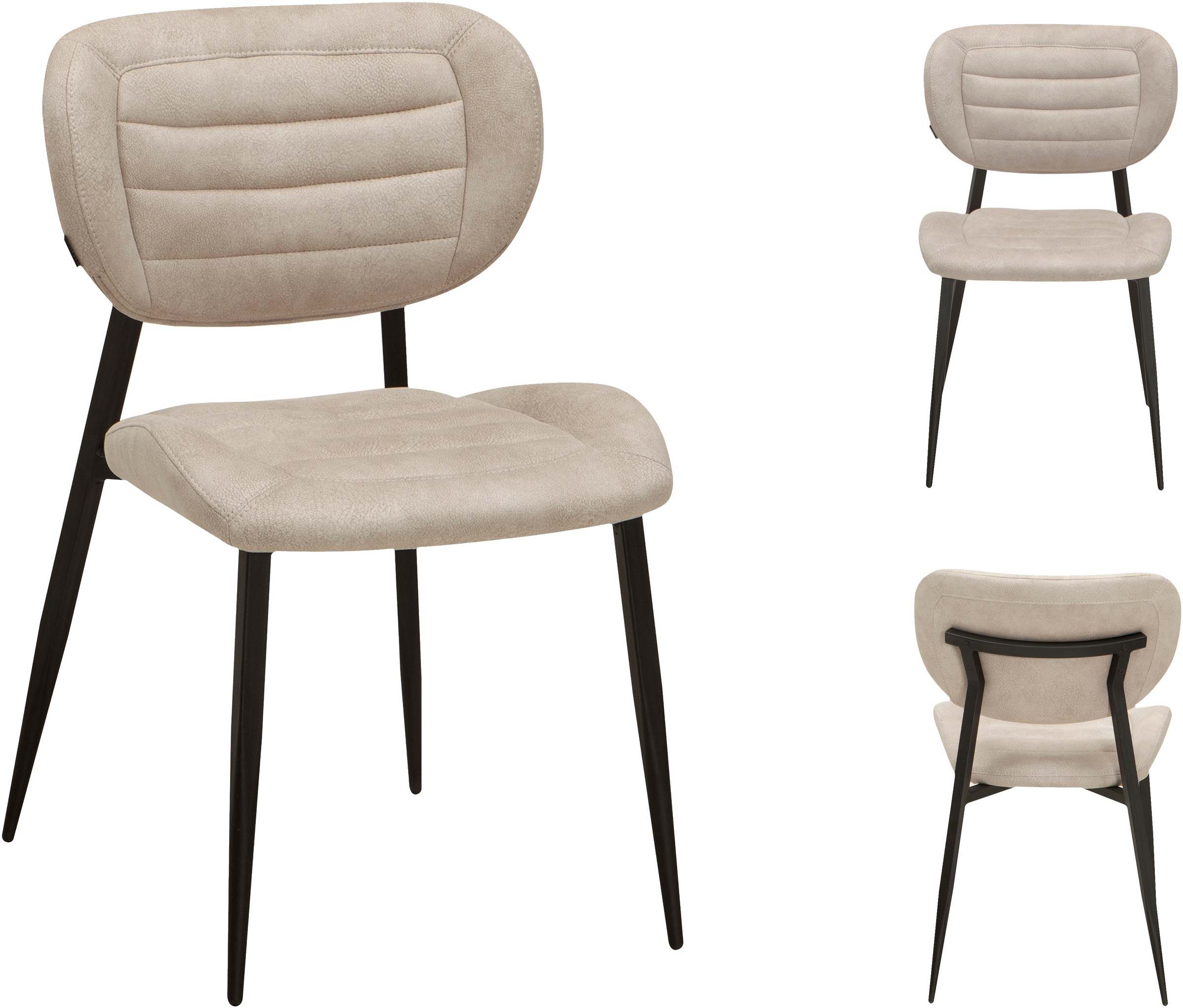 Thumbnail - OMG Design Esszimmerstuhl "Rikki" (Set) 2 Stk.bequemer Polsterstuhl in modernen Farben