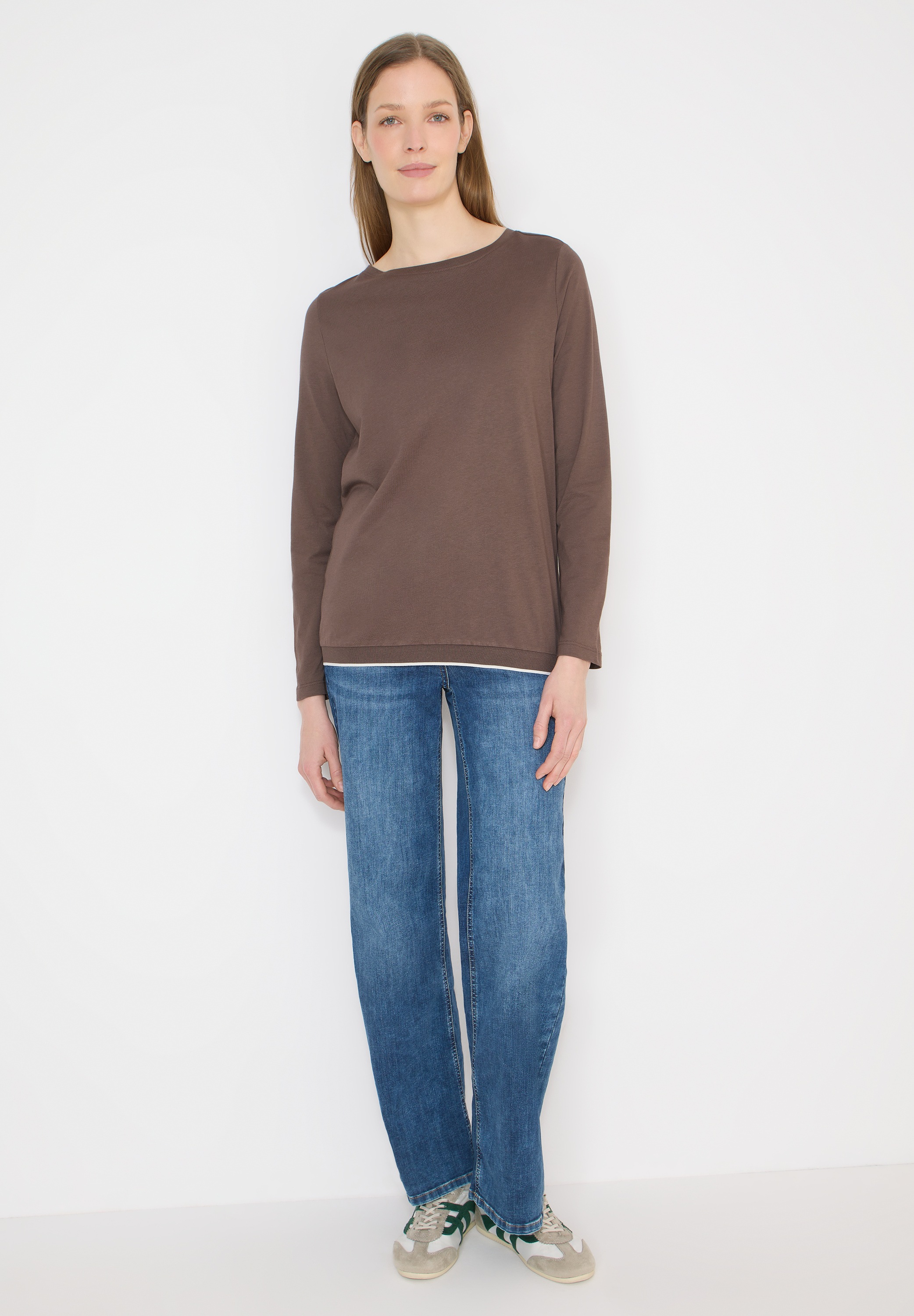 Cecil Langarmshirt mit U-Boot-Ausschnitt
