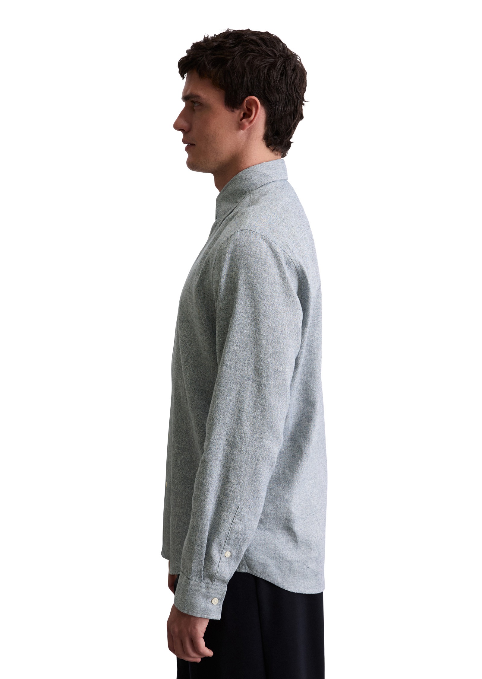 Marc OPolo Langarmhemd "aus Leinen und Bio-Baumwolle" günstig online kaufen