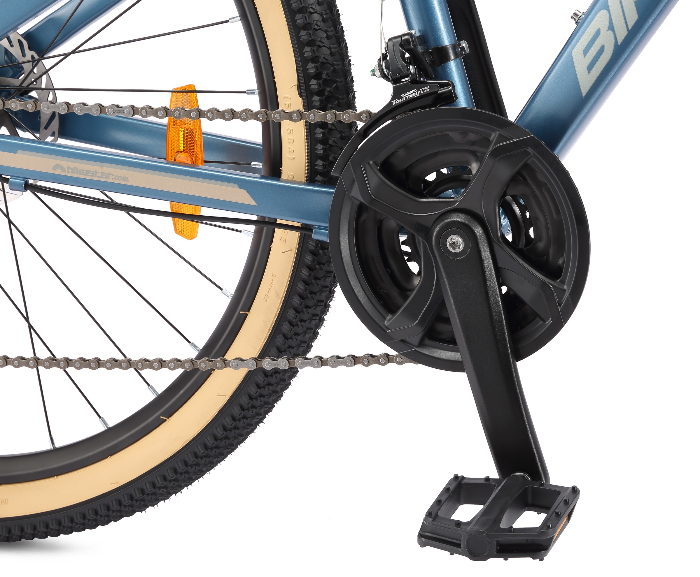 Bikestar Mountainbike 21 Gang Shimano RD-TY300 Schaltwerk Kettenschaltung für Damen und Herren, Kettenschaltung