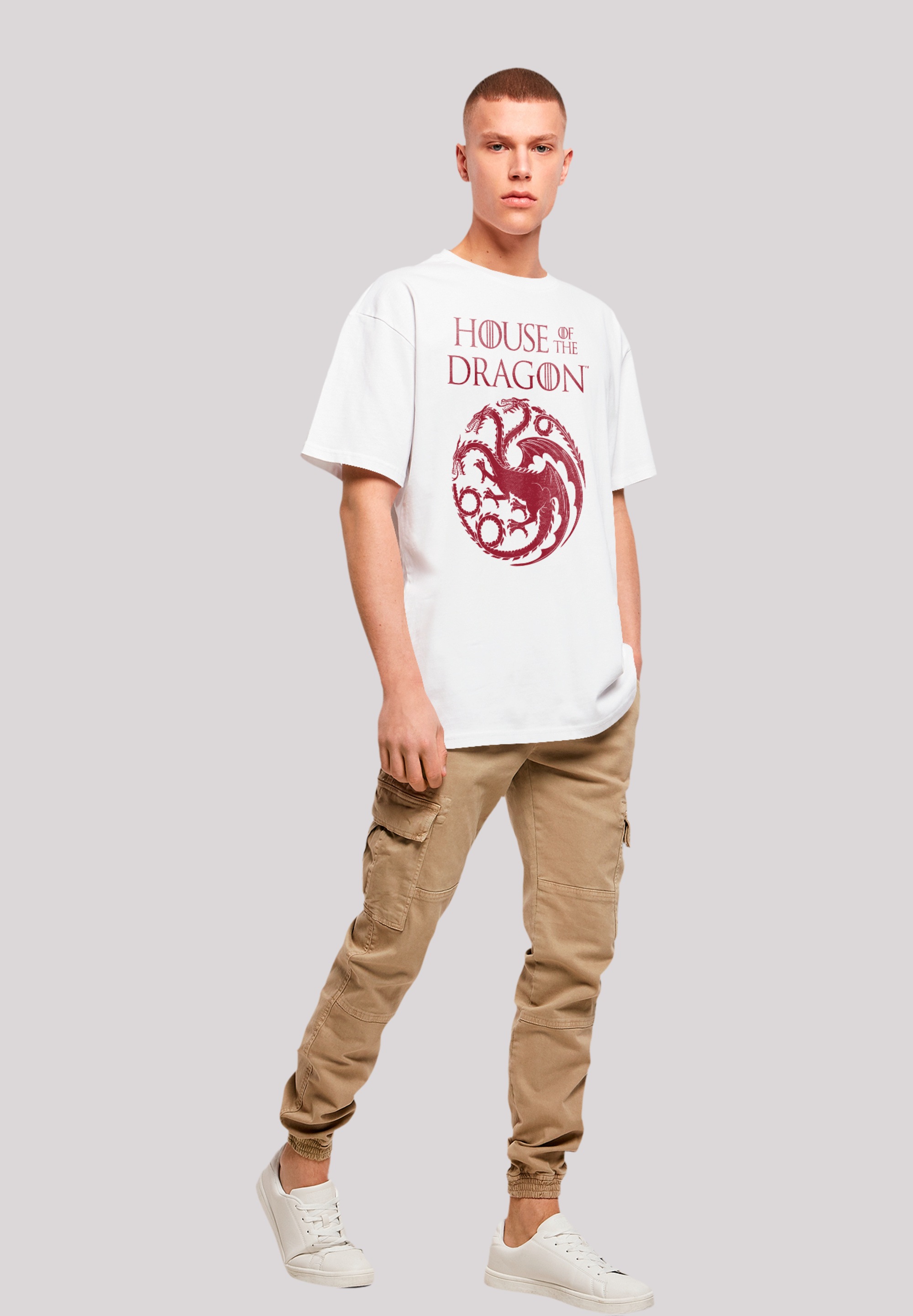 F4NT4STIC T-Shirt »House Of The Dragon Targaryen Crest Logo«, Premium Qualität