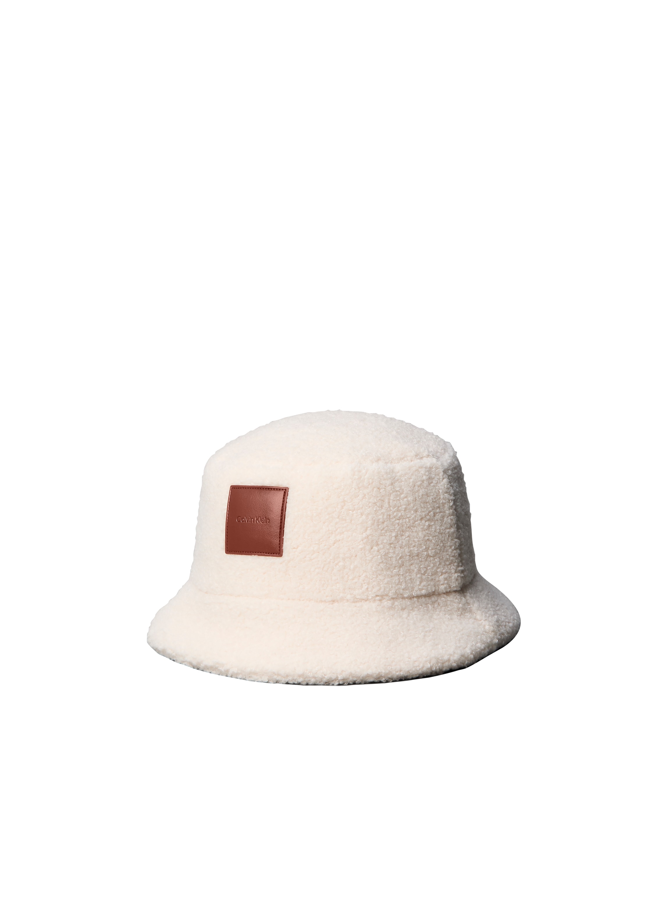Calvin Klein Fischerhut "ALL-OVER SHERPA PATCH BUCKET" Regular fit mit Fellimitat