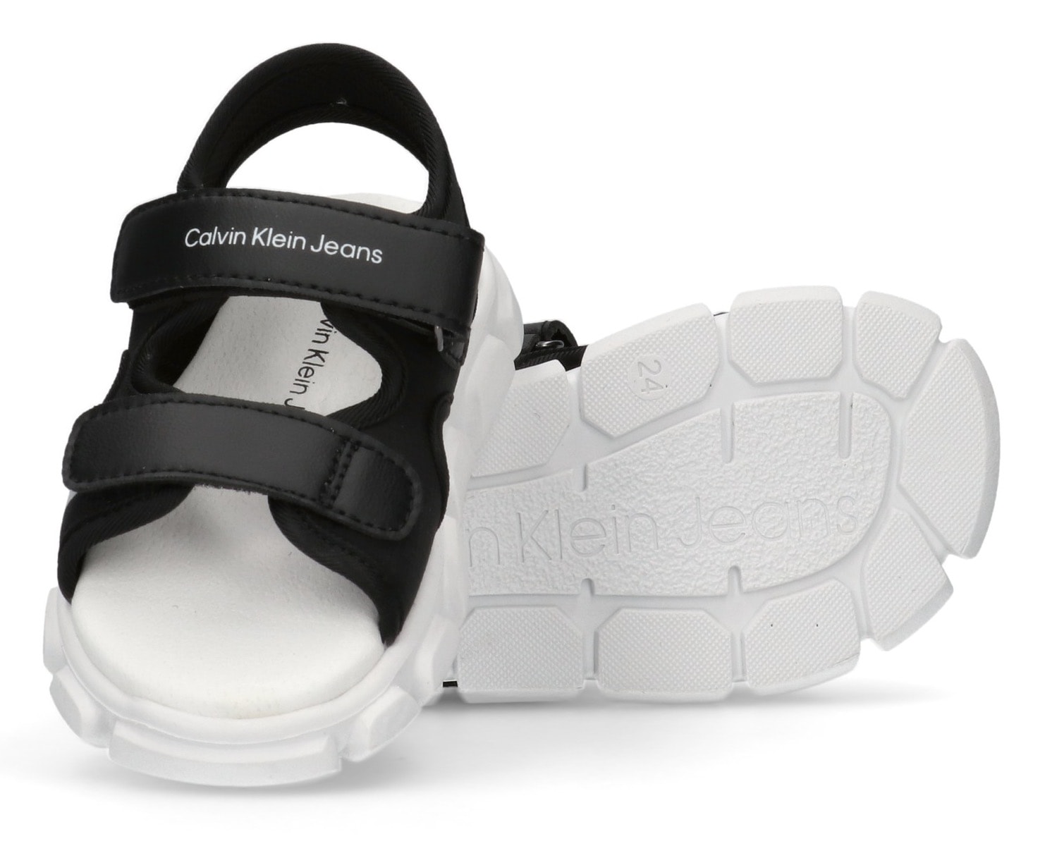 Calvin Klein Jeans Sandale, Plateausandale, Sandale, Klettschuh mit Klettverschluss