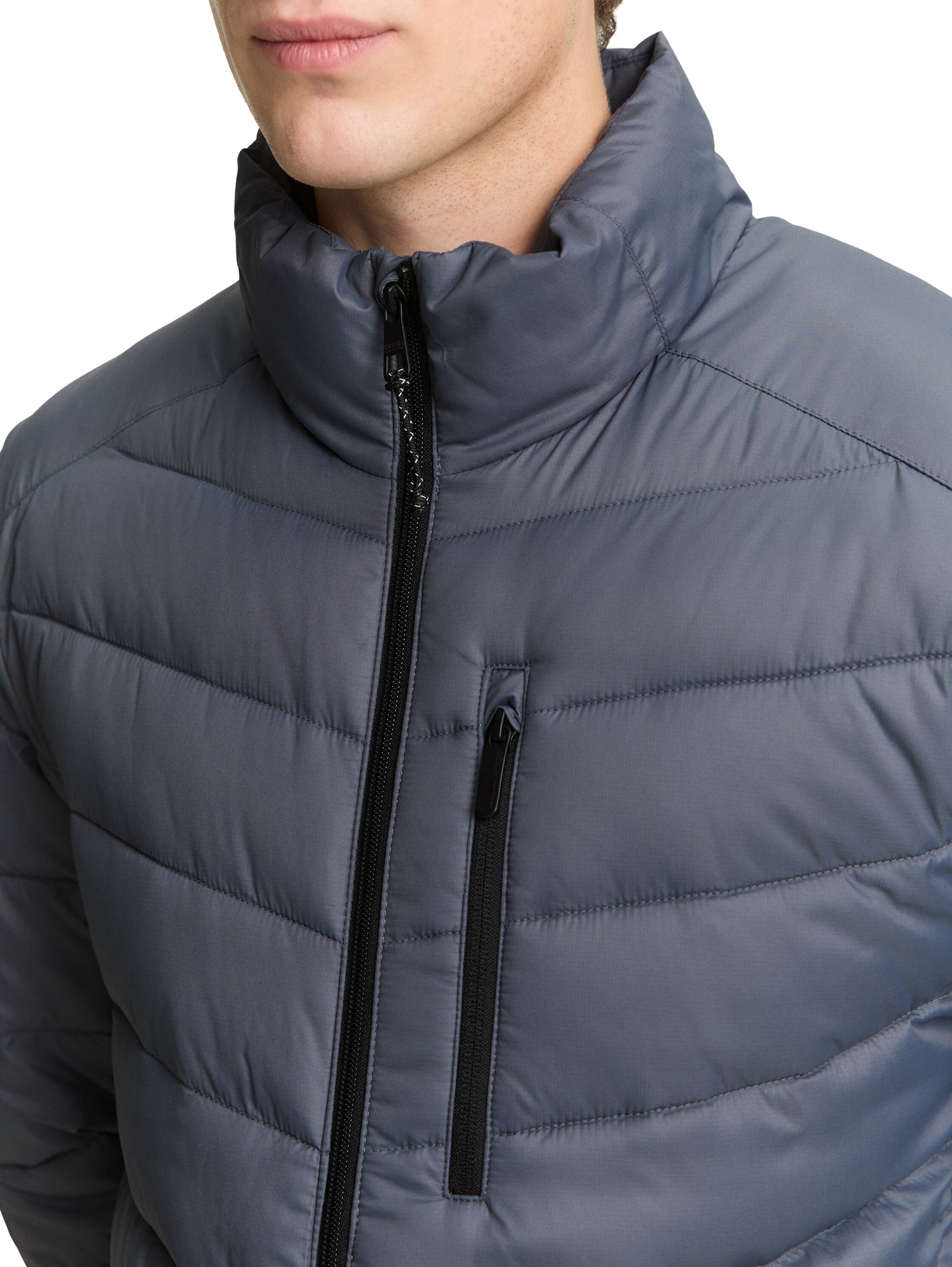 Thumbnail - TOM TAILOR Denim Steppjacke ohne Kapuze mit Stehkragen