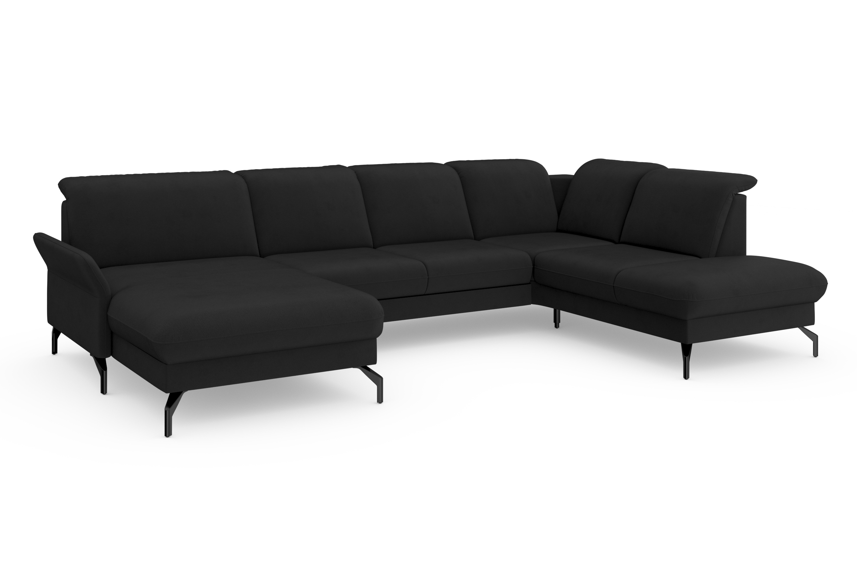 Thumbnail - sit&more Wohnlandschaft "Fashion U-Form" wahlweise mit Kopfteilverstellung, Vorziehsitz, motorisch, Metallfüße