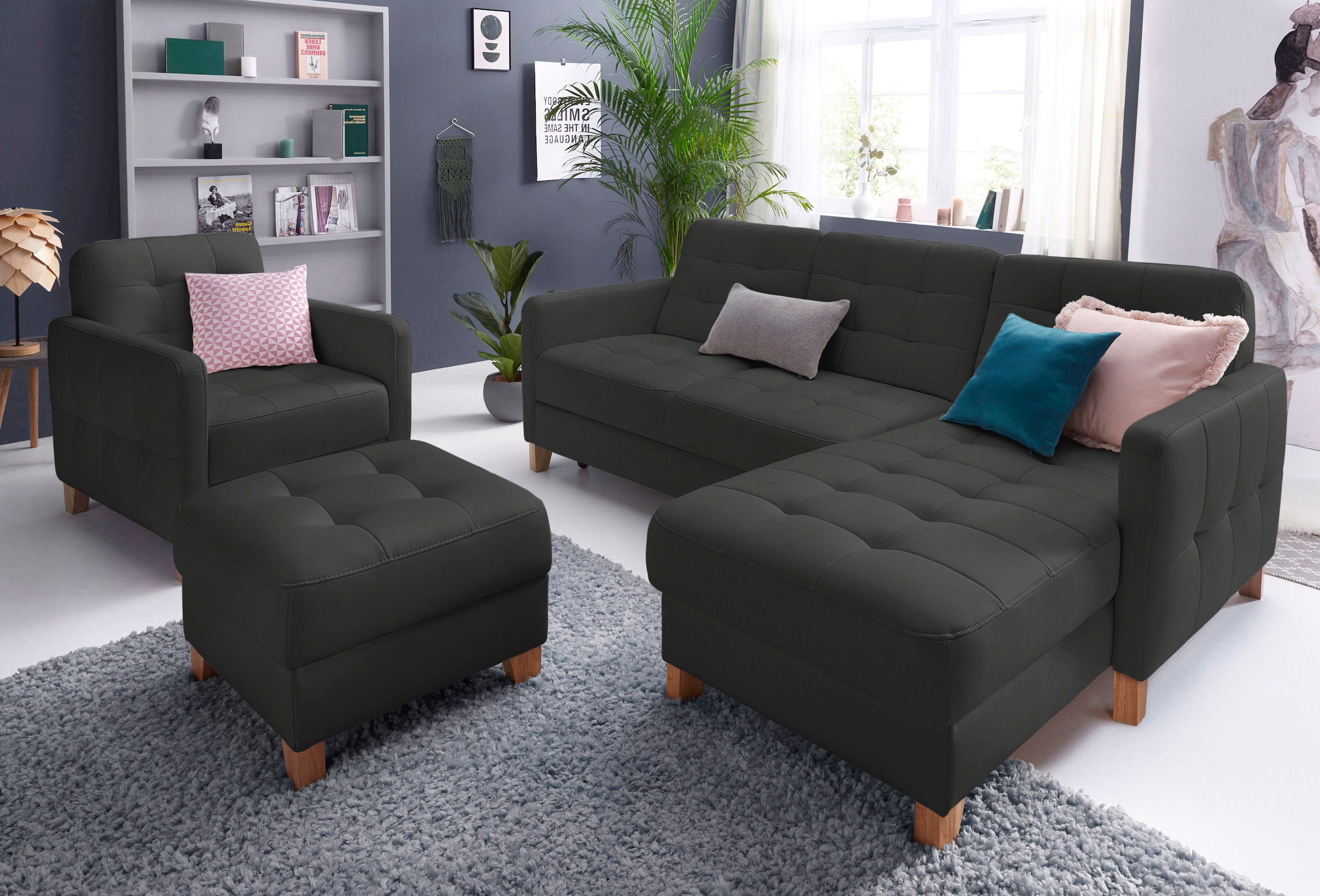 exxpo - sofa fashion Ecksofa "Elio, kompakt und komfortabel, bequem und zei günstig online kaufen