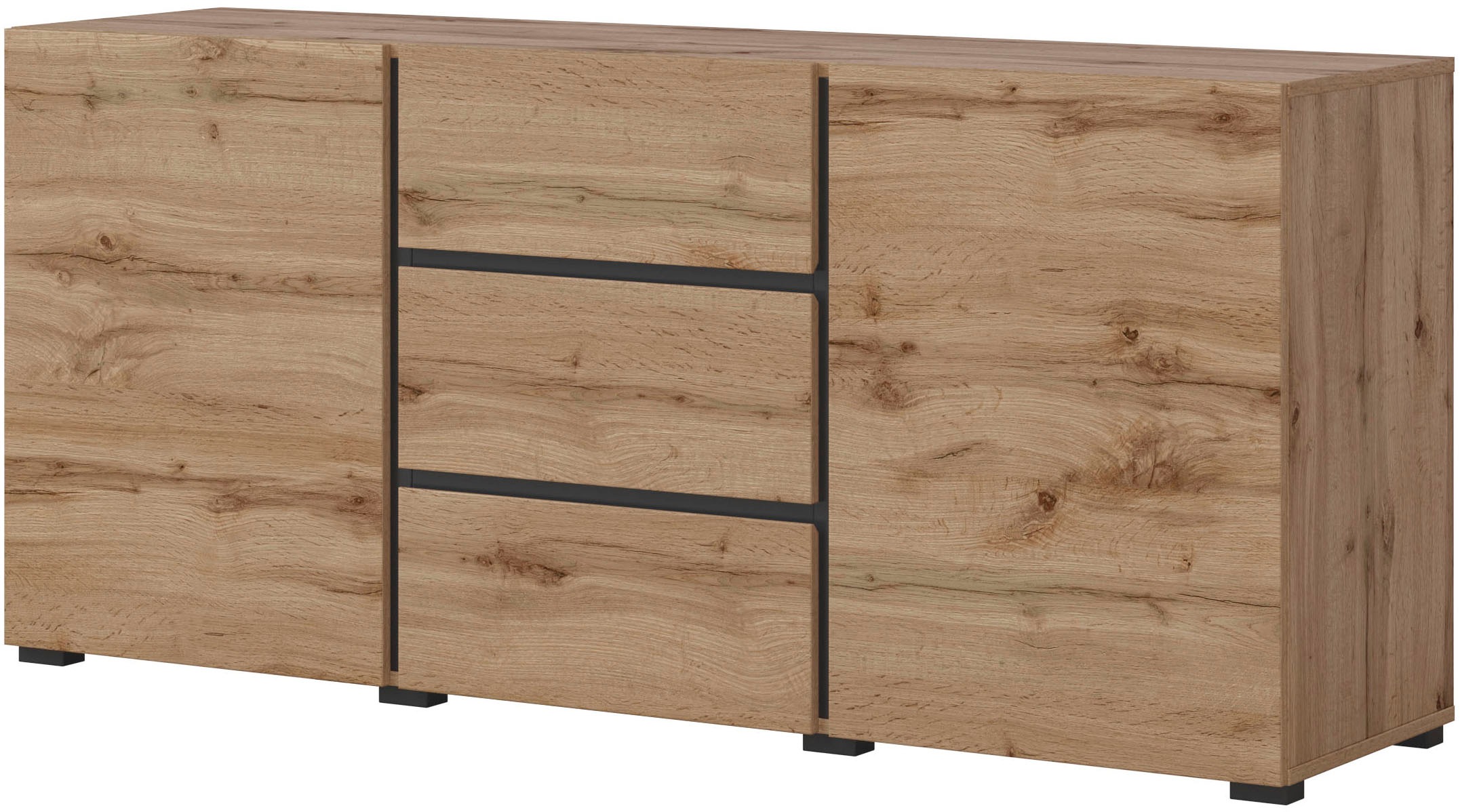 OTTO home Sideboard "Cross, Breite 150 cm, moderne grifflose Kommode, 2Türe günstig online kaufen