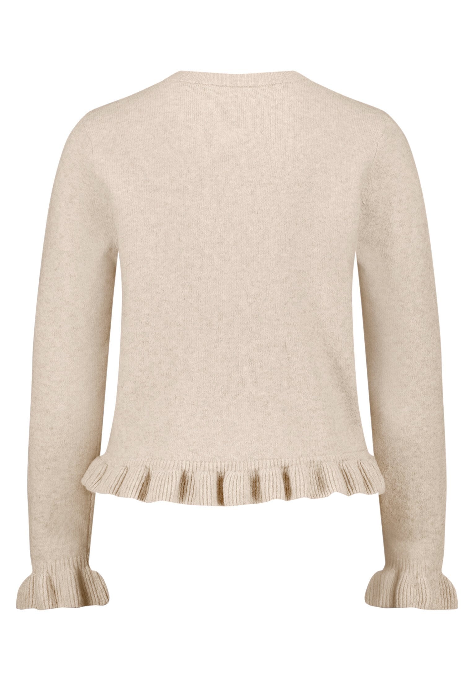 Cartoon Strickjacke »Damen mit Rüschen« 1