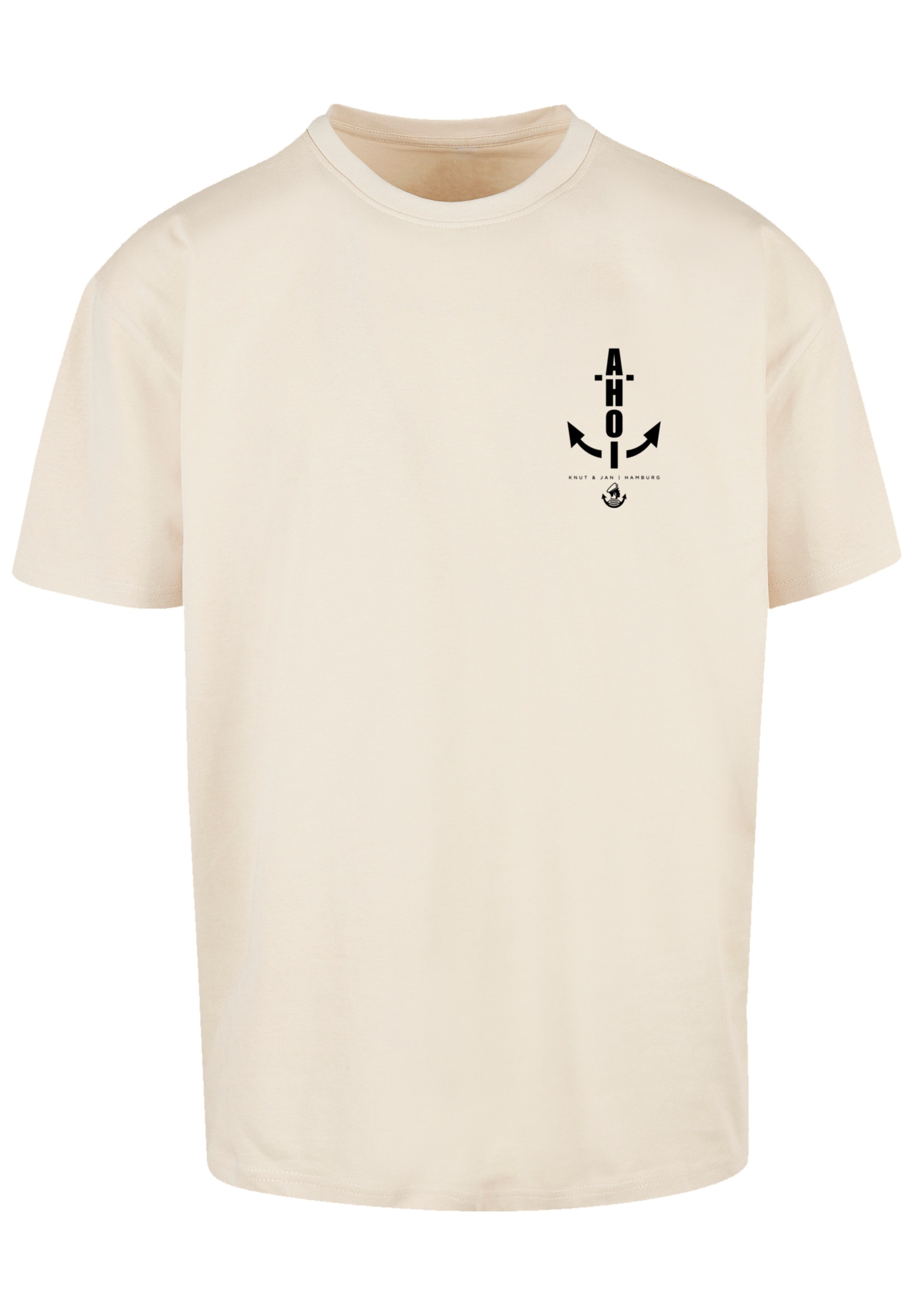 F4NT4STIC T-Shirt »Ahoi Anker Knut & Jan Hamburg«, Print
