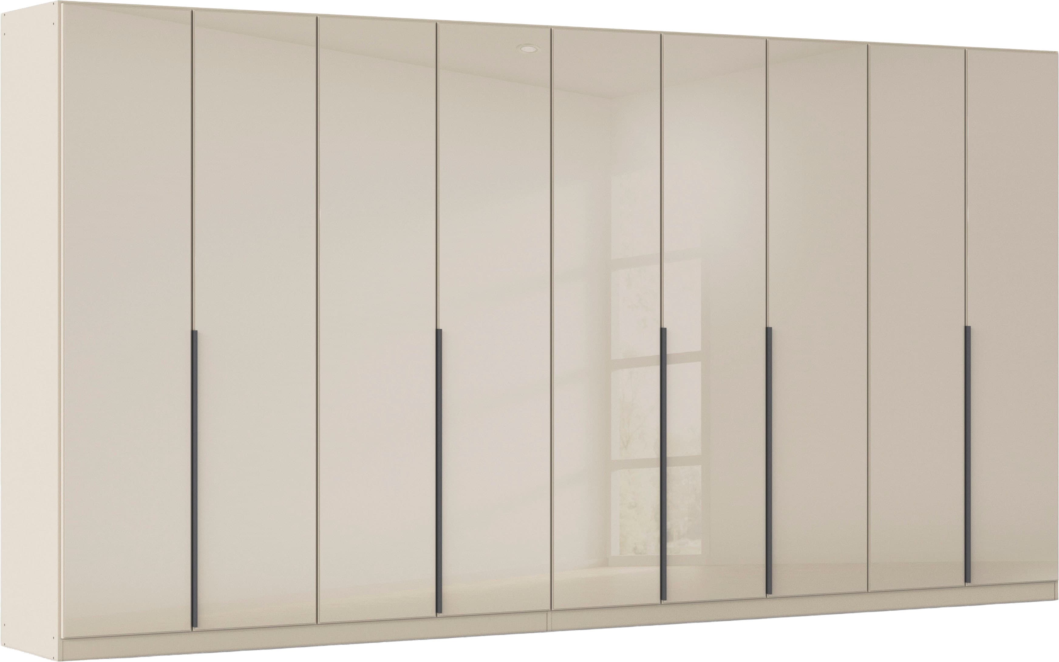 OTTO home Drehtürenschrank "Kleiderschrank Kleiderschränke Schrank Garderobe AGORDO mit Glasfront" in zwei Griff-Farben, Breiten 91-405 cm, durchdachte Innenausstattung, in 8 Breiten und 2 Höhen MADE IN GERMANY