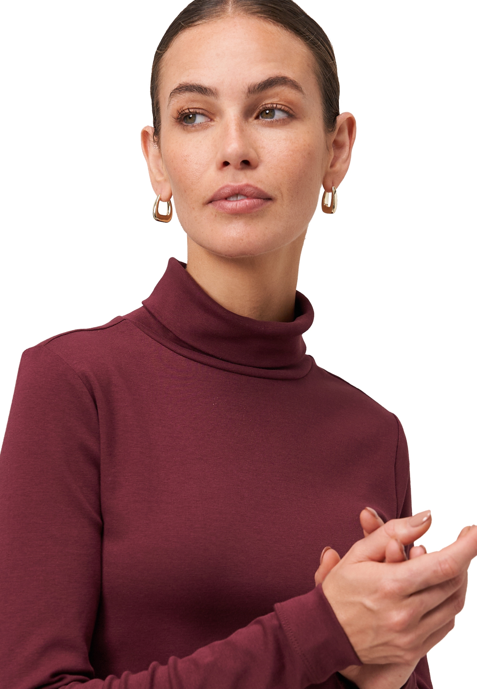 Zero Kurzarmshirt »zero Damen Rollkragenshirt mit langen Ärmeln«, (1 tlg.), Plain/ohne Details
