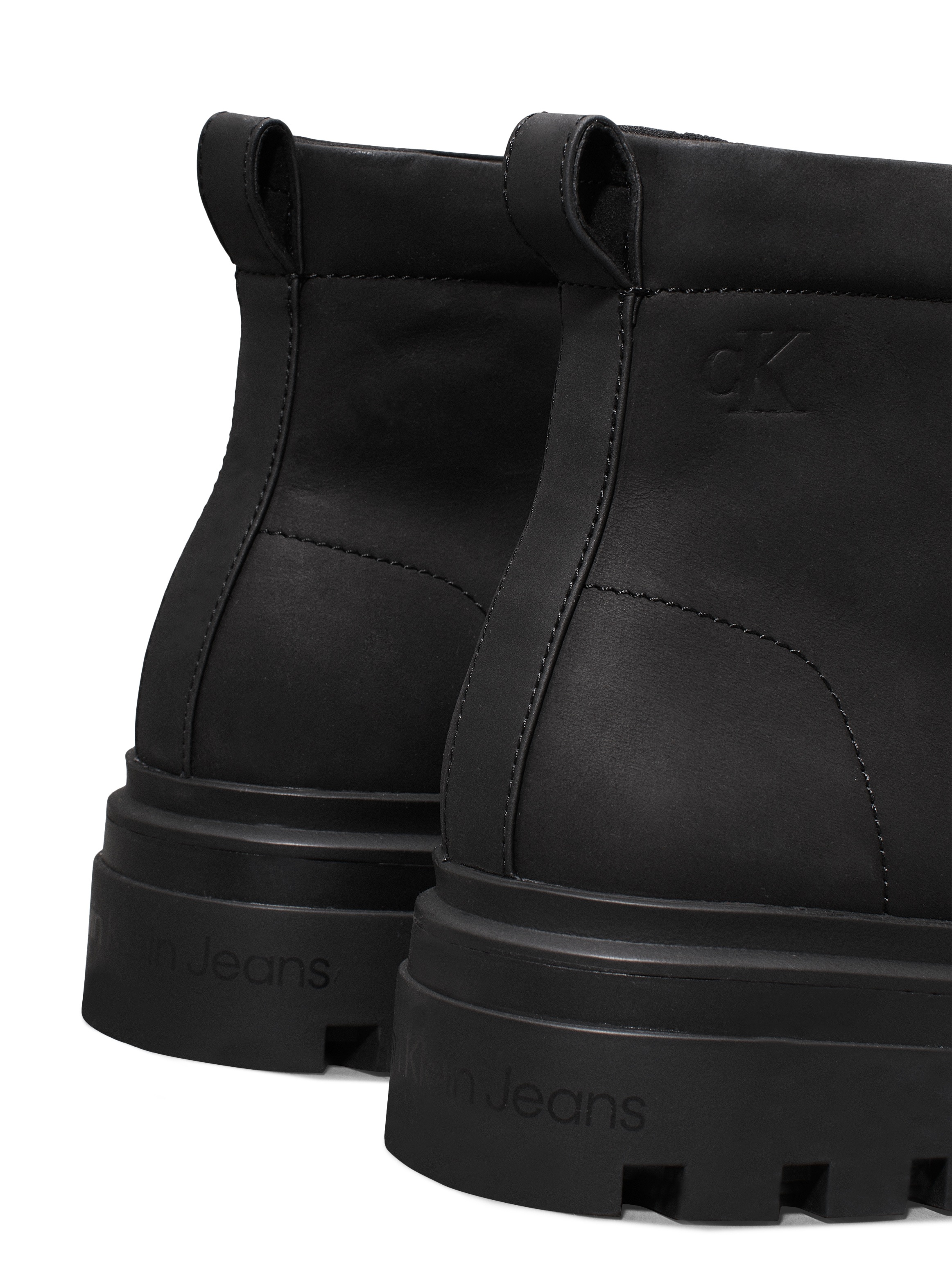 Calvin Klein Jeans Schnürboots »LUGGED BOOT LACEUP REBELLIOUS«, Schnürstiefelette, Plateauboots, Profilsohle, mit Anziehlasche