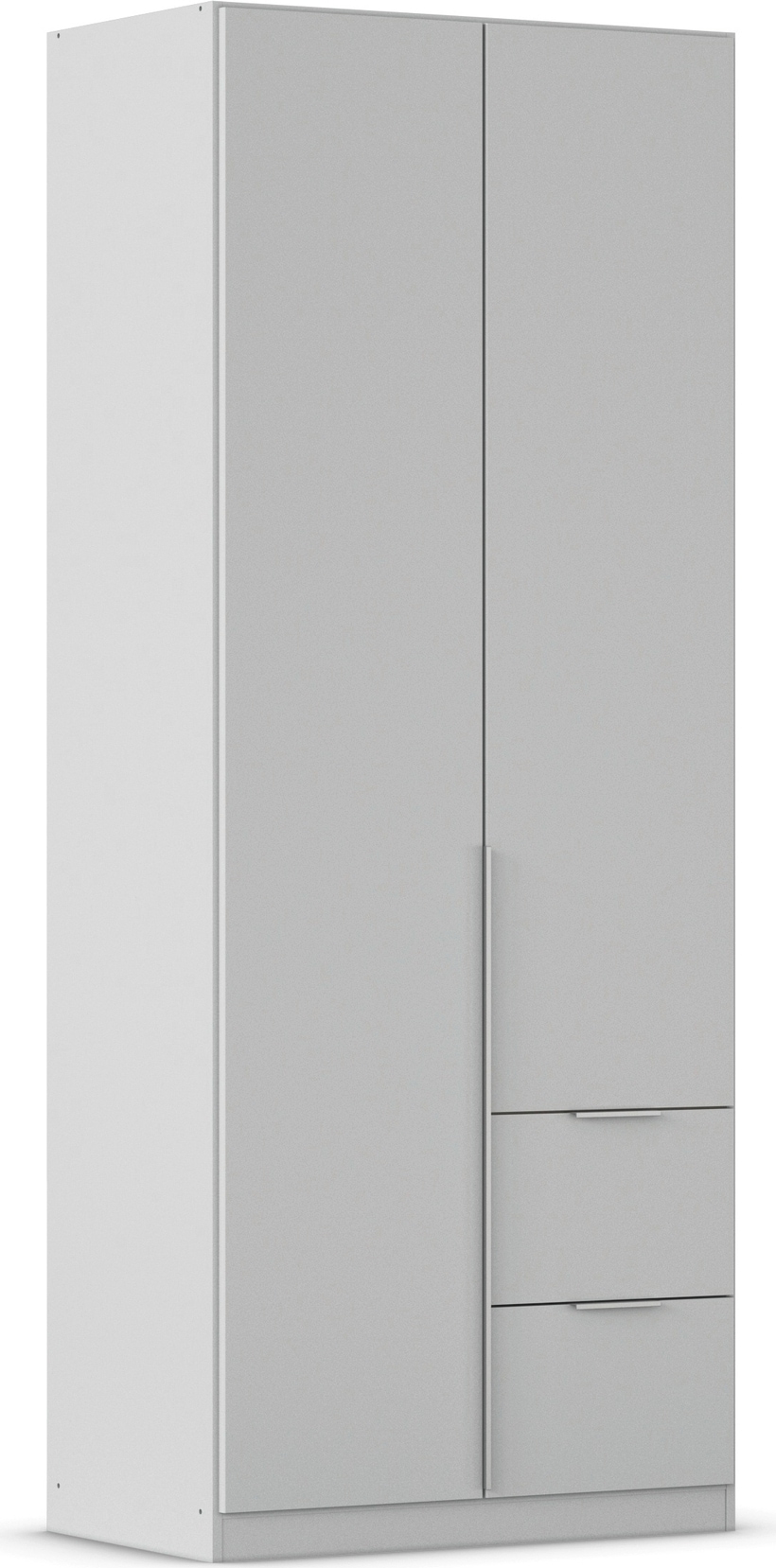 OTTO home Drehtürenschrank "Kleiderschrank Schrank Garderobe AGORDO mit Dekor- oder Hochglanzfront" in zwei Griff-Farben, Breite 91 cm, mit Außenschubkästen, Serie in 7 Breiten und 2 Höhen MADE IN GERMANY