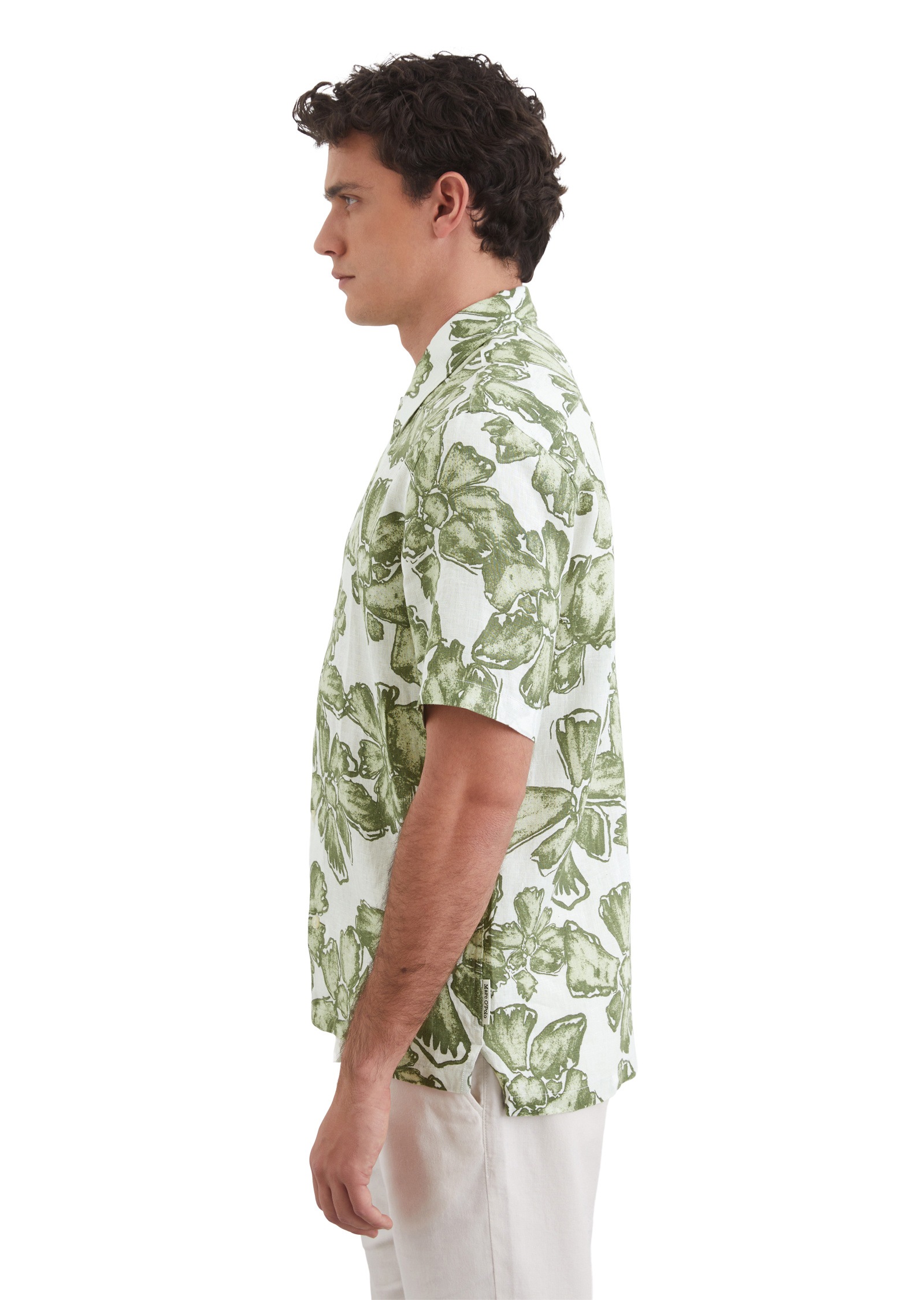 Marc OPolo Kurzarmhemd "aus reinem Leinen" günstig online kaufen