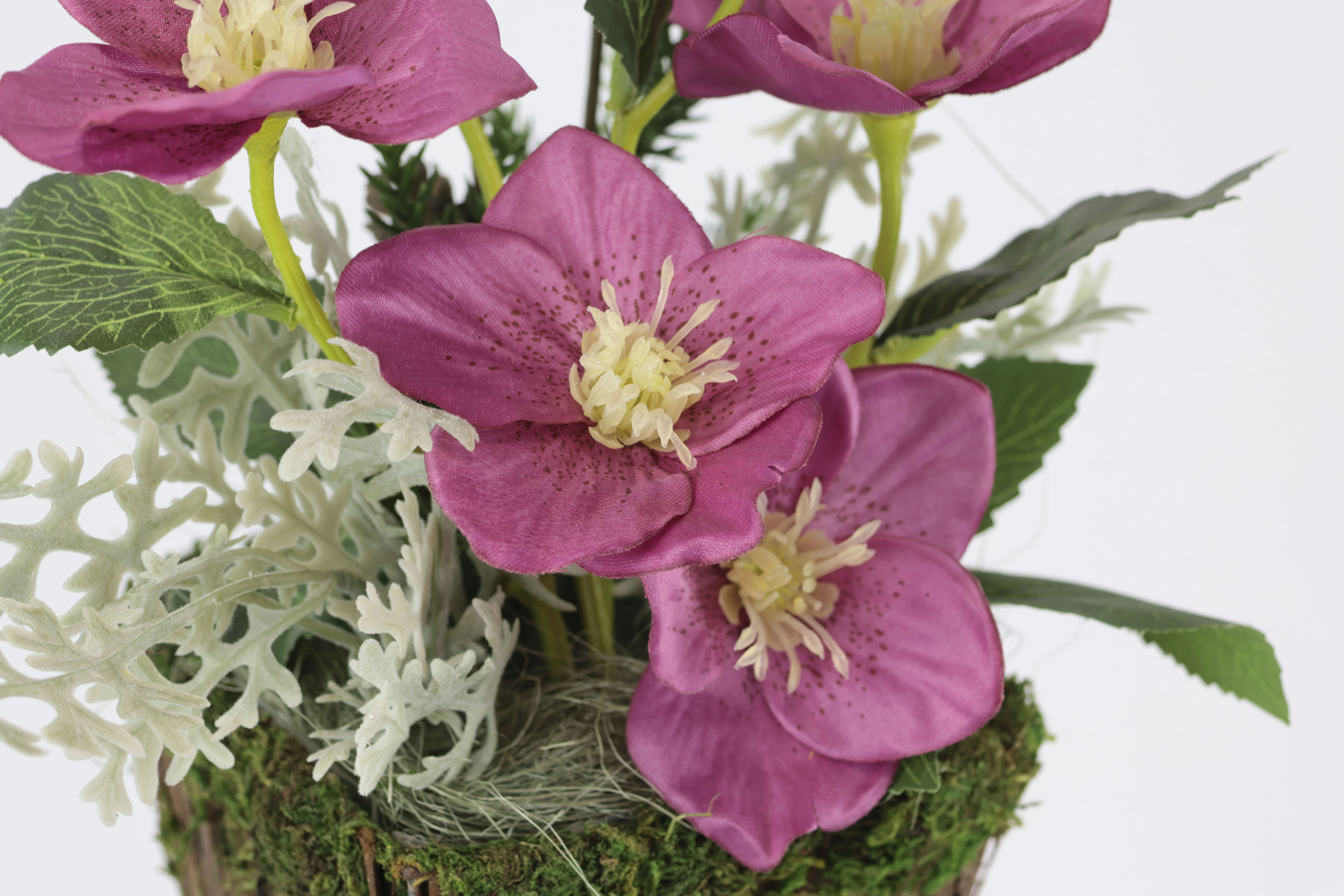 Thumbnail - I.GE.A. Winterliche Kunstpflanze "Gesteck mit Christrosen im Pflanztopf, Weihnachtsdeko,", Kunstblumen-Arrangement, fest...